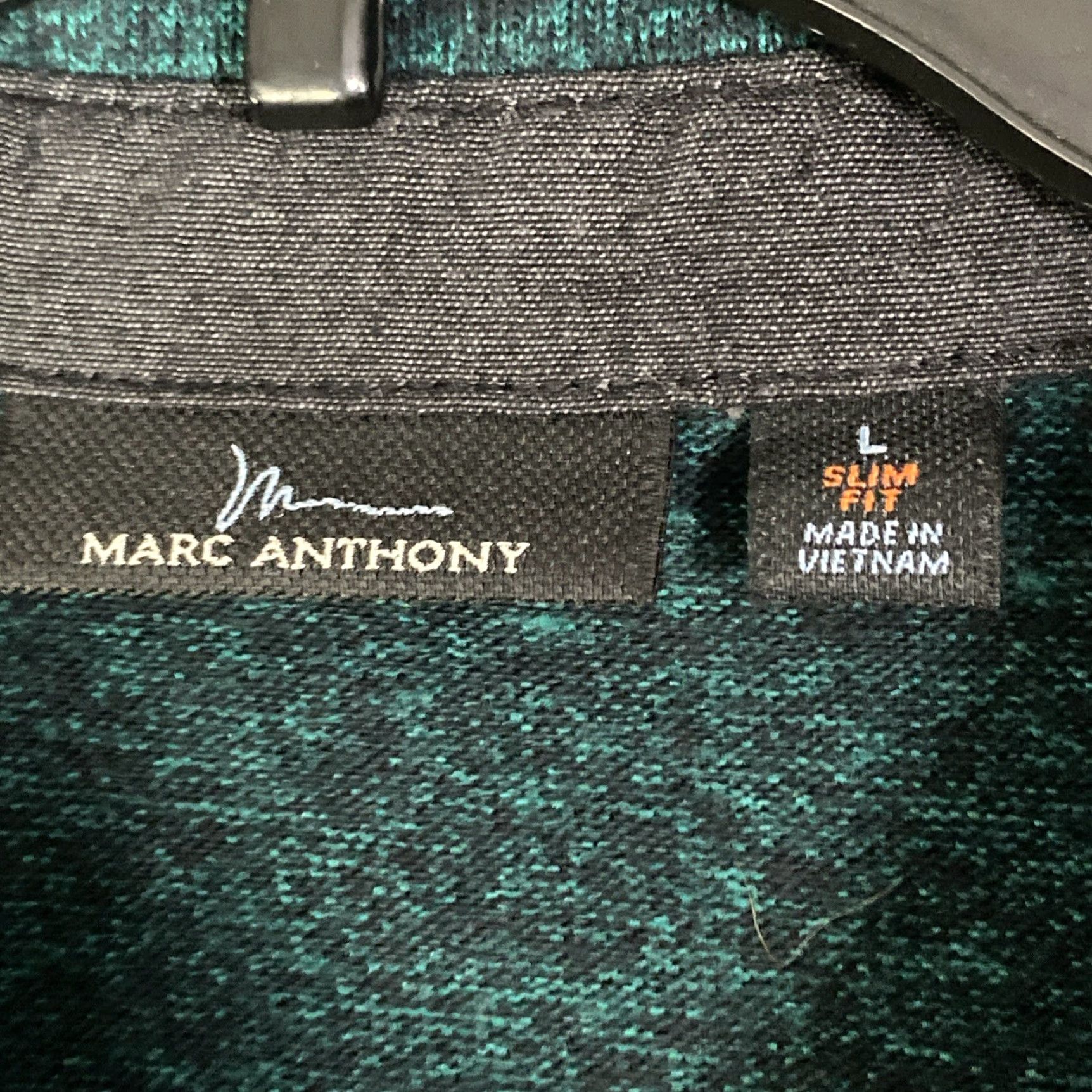 Vintage Marc Anthony Mens Long Sleeve Polo Shirt Slim Lightweight Green Large L Button-Up Shirt Size US L / EU 52-54 / 3 - 3 Thumbnail