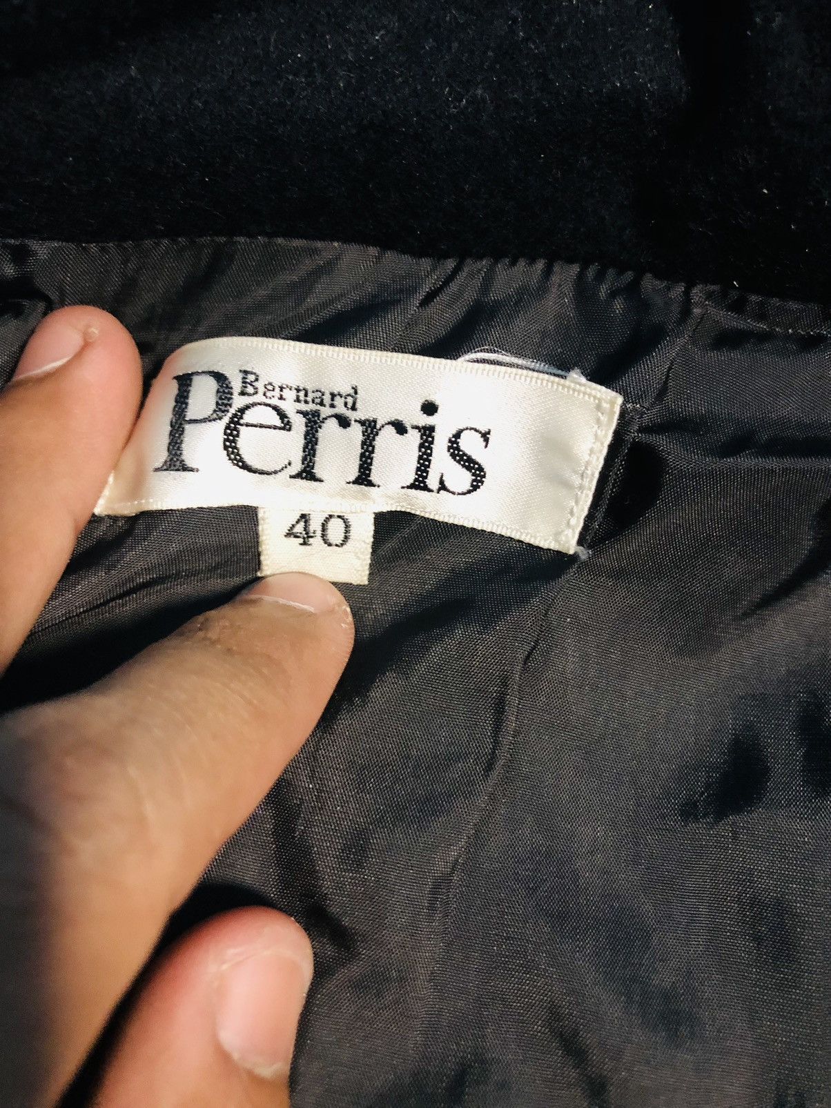 Designer × Vintage Bernard Perris Double Brested Long Jacket (25) Size S / US 4 / IT 40 - 7 Thumbnail