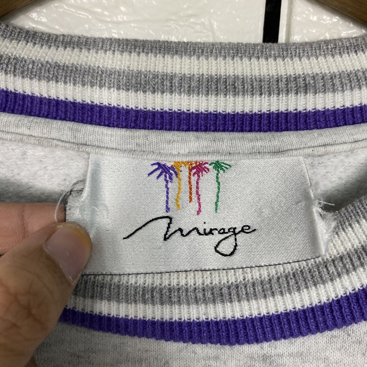 Vintage 📌Vintage Sweatshirt Mirage Usa Single Pocket Size US M / EU 48-50 / 2 - 14 Thumbnail