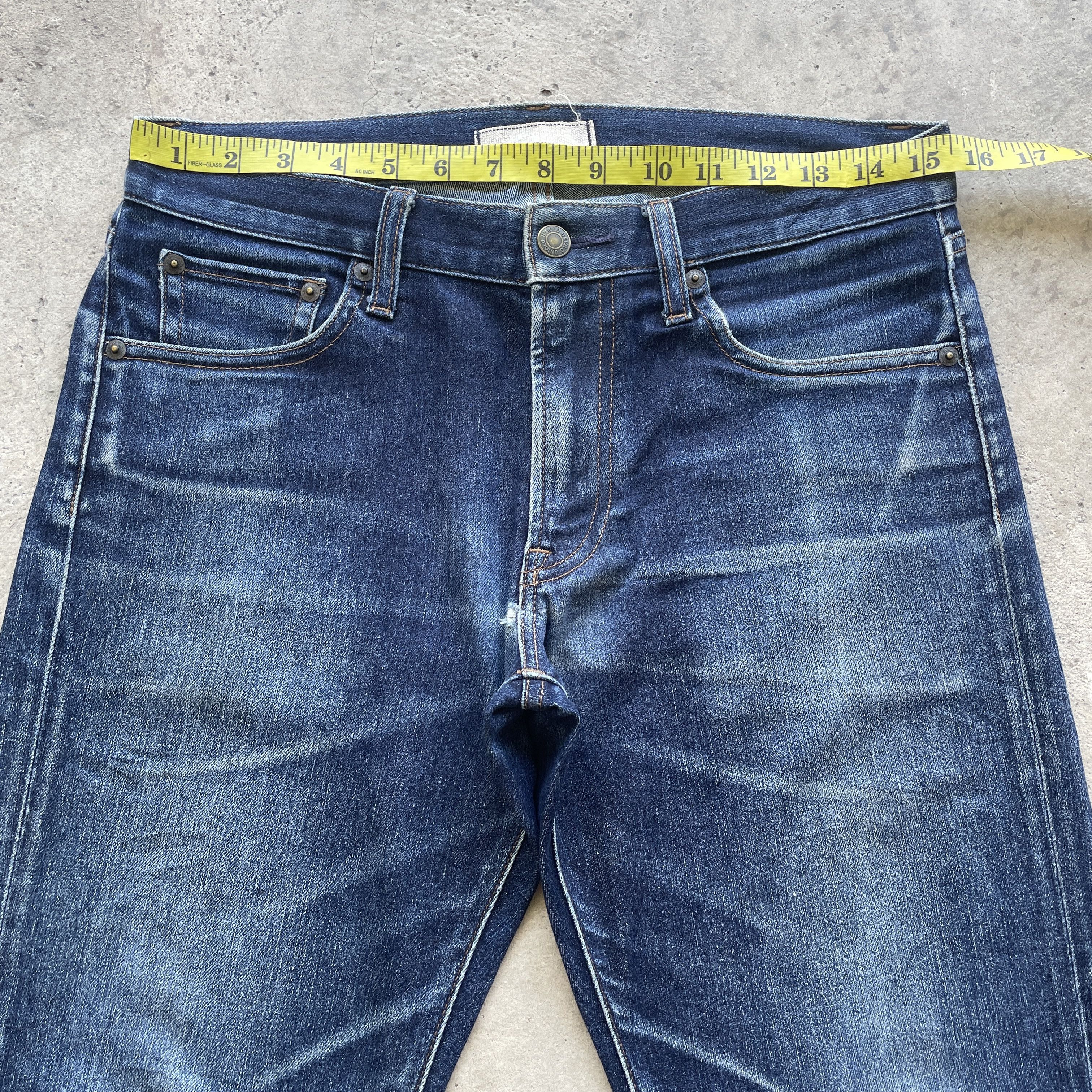 Japanese Brand VINTAGE JAPANESE SKINNY DENIM FADED JEANS PANTS W31 Size US 31 - 5 Thumbnail