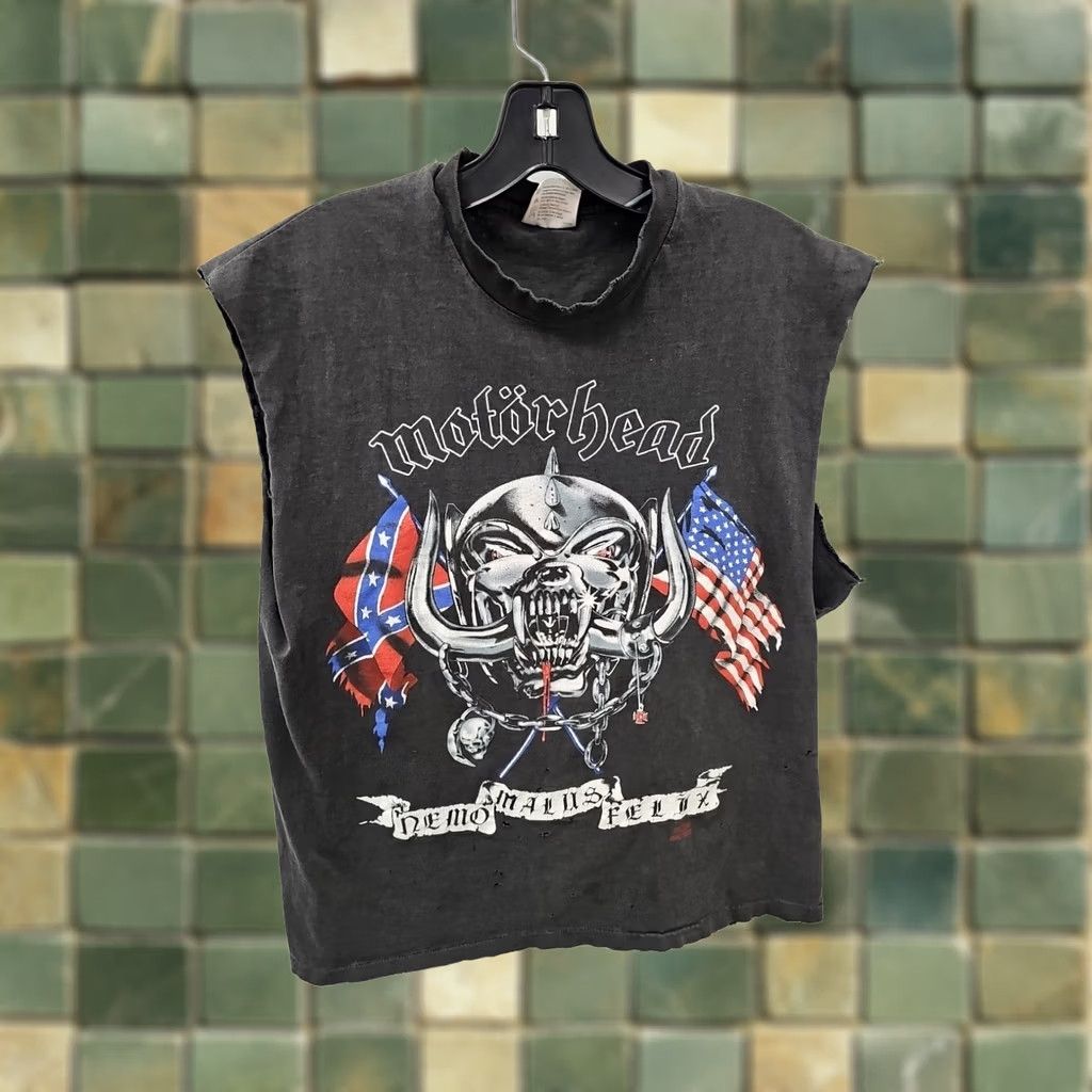 Hanes VINTAGE 1991 Motorhead Amwrica Tour Black T-shirt Mens L Size Large Hanes Shirt Rock Band 90s Size US L / EU 52-54 / 3 - 1 Thumbnail