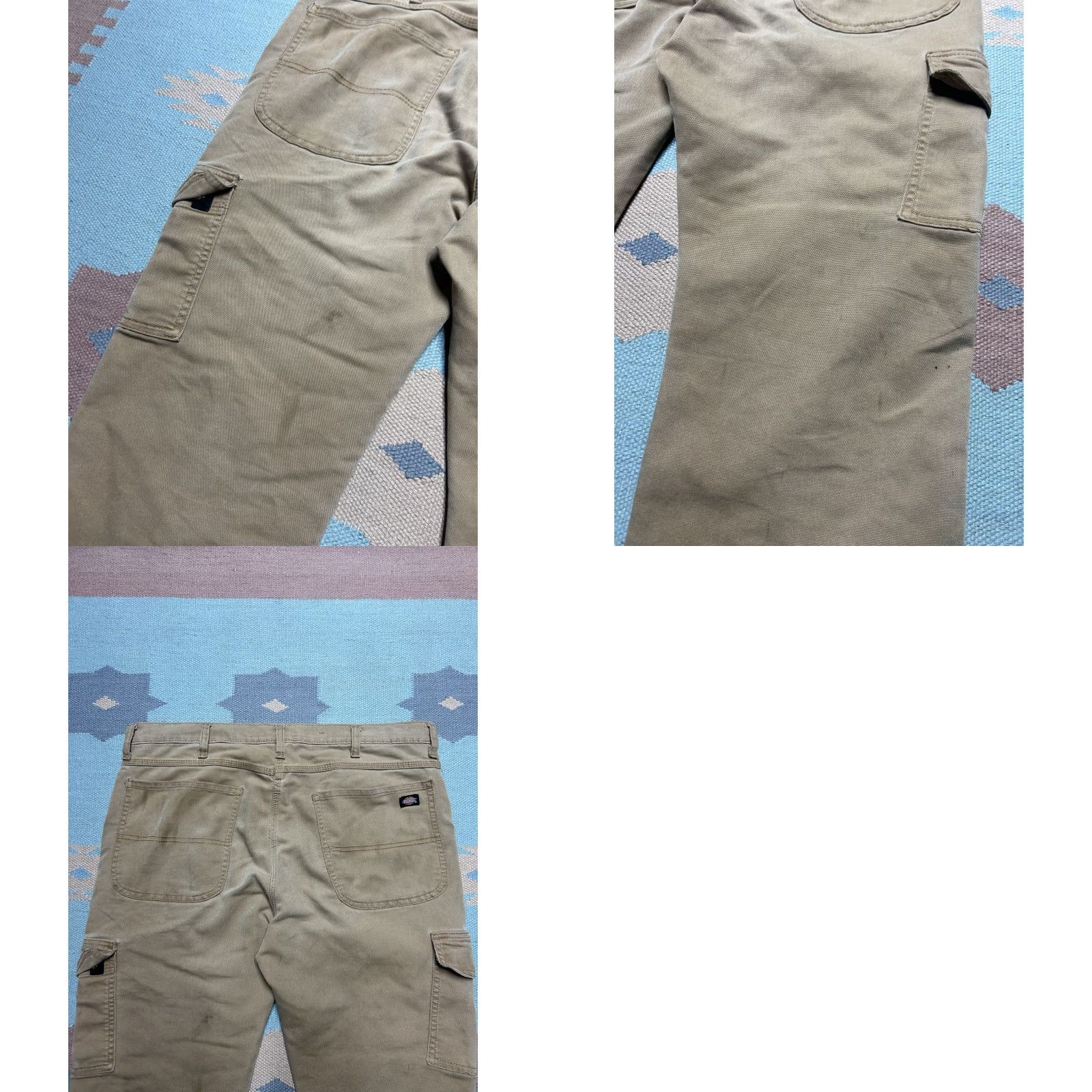 Dickies Dickies Cargo Pants Brown Canvas 38x28 Men Regular Workwear Grunge Skater Style Cargo Pants Size US 38 / EU 54 - 9 Thumbnail