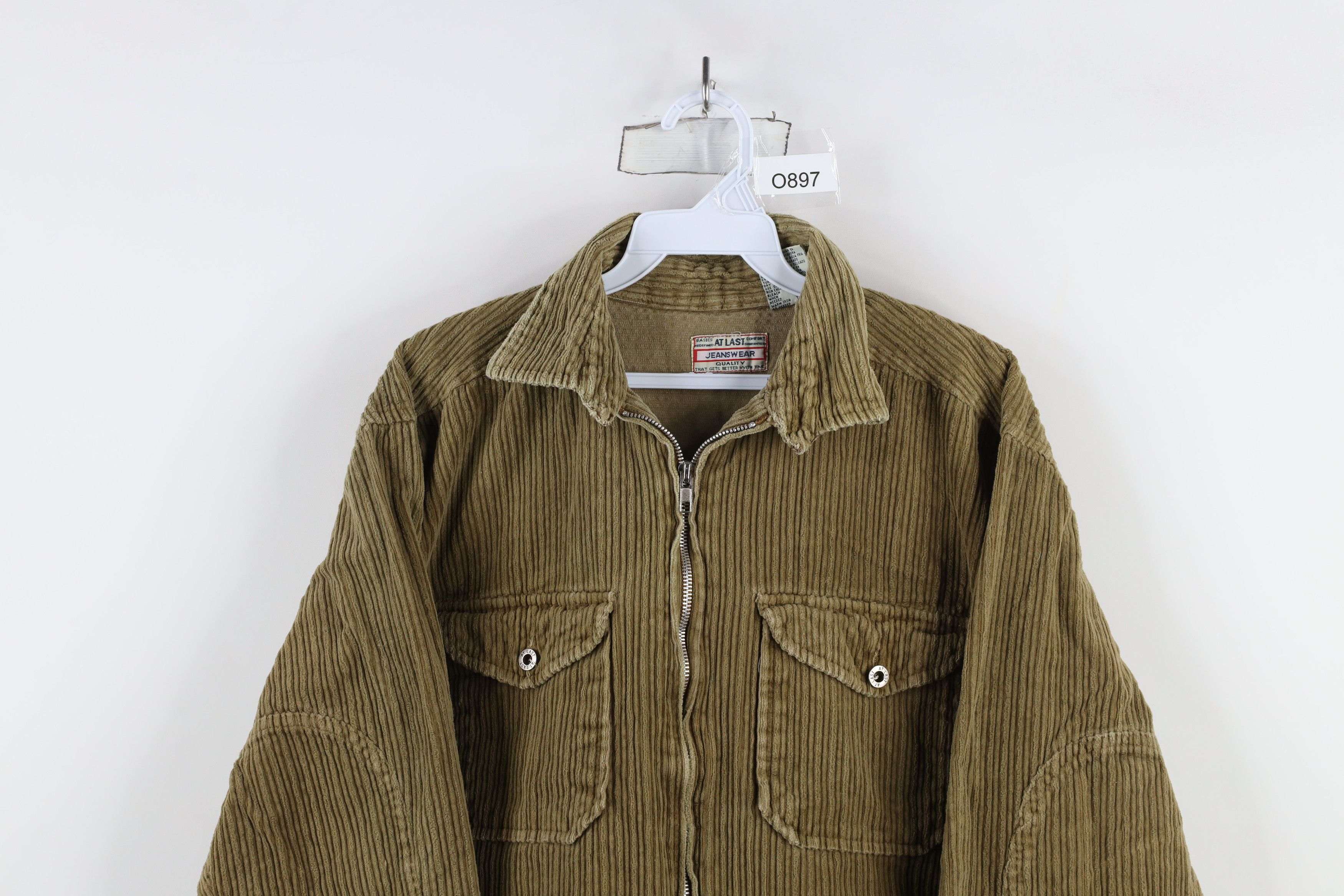 Vintage Vintage 90s Y2K Streetwear Full Zip Corduroy Shirt Jacket Size M / US 6-8 / IT 42-44 - 2 Thumbnail