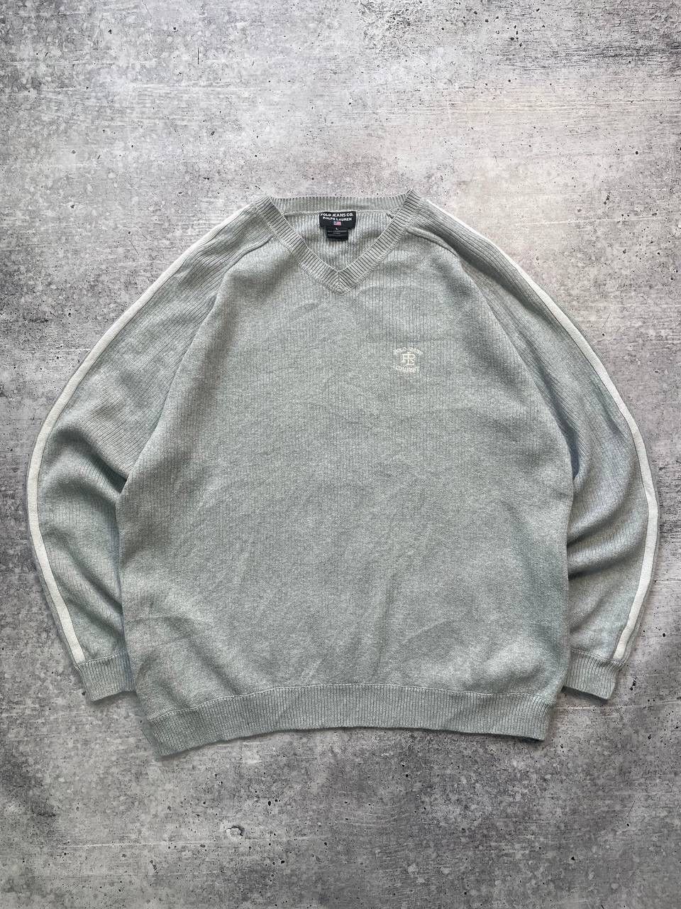 Japanese Brand × Ralph Lauren × Vintage Vintage Polo Jeans Co Ralph Lauren V Neck Cotton Sweater Size US L / EU 52-54 / 3 - 1 Thumbnail