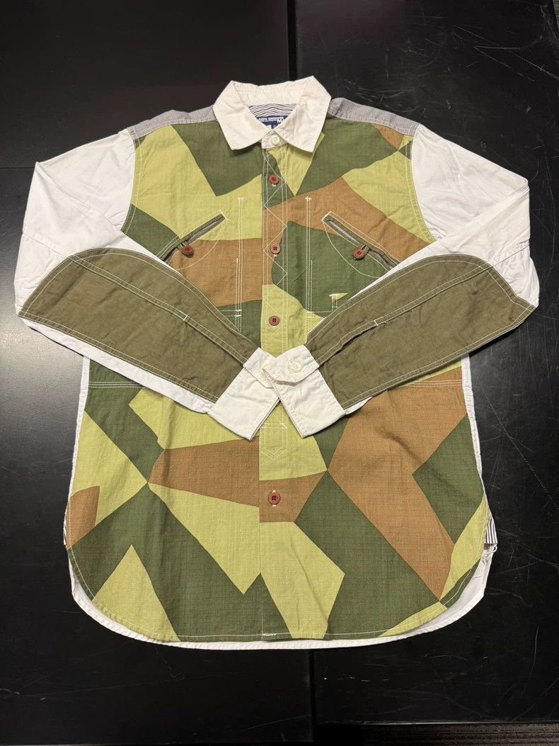 Junya Watanabe JUNYA WATANABE Geometric Patchwork Shirt Size S / US 4 / IT 40 - 1 Thumbnail