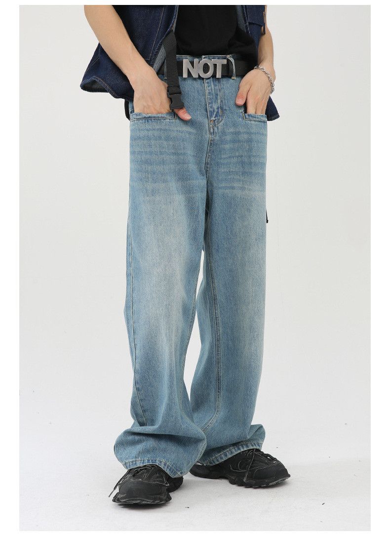 Japanese Brand Retro pocket design straight jeans Japanese loose Size US 32 / EU 48 - 3 Thumbnail