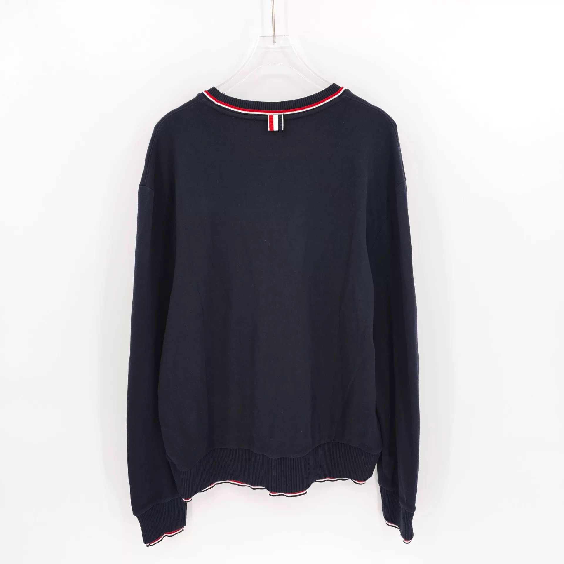Thom Browne thom browne crewneck long sleeve knit sweater Size US L / EU 52-54 / 3 - 2 Thumbnail