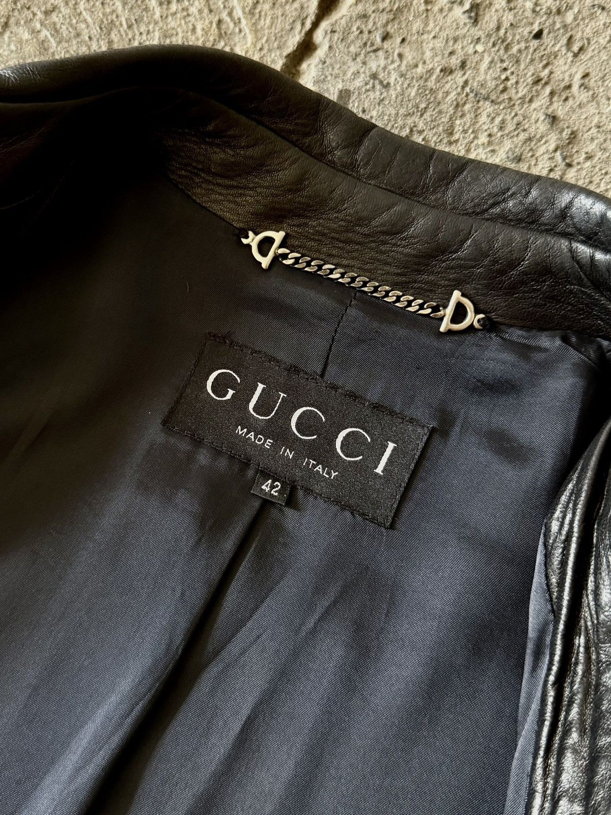 Gucci Gucci - Tom Ford - 1997 - Leather Jacket Size US XS / EU 42 / 0 - 22 Thumbnail