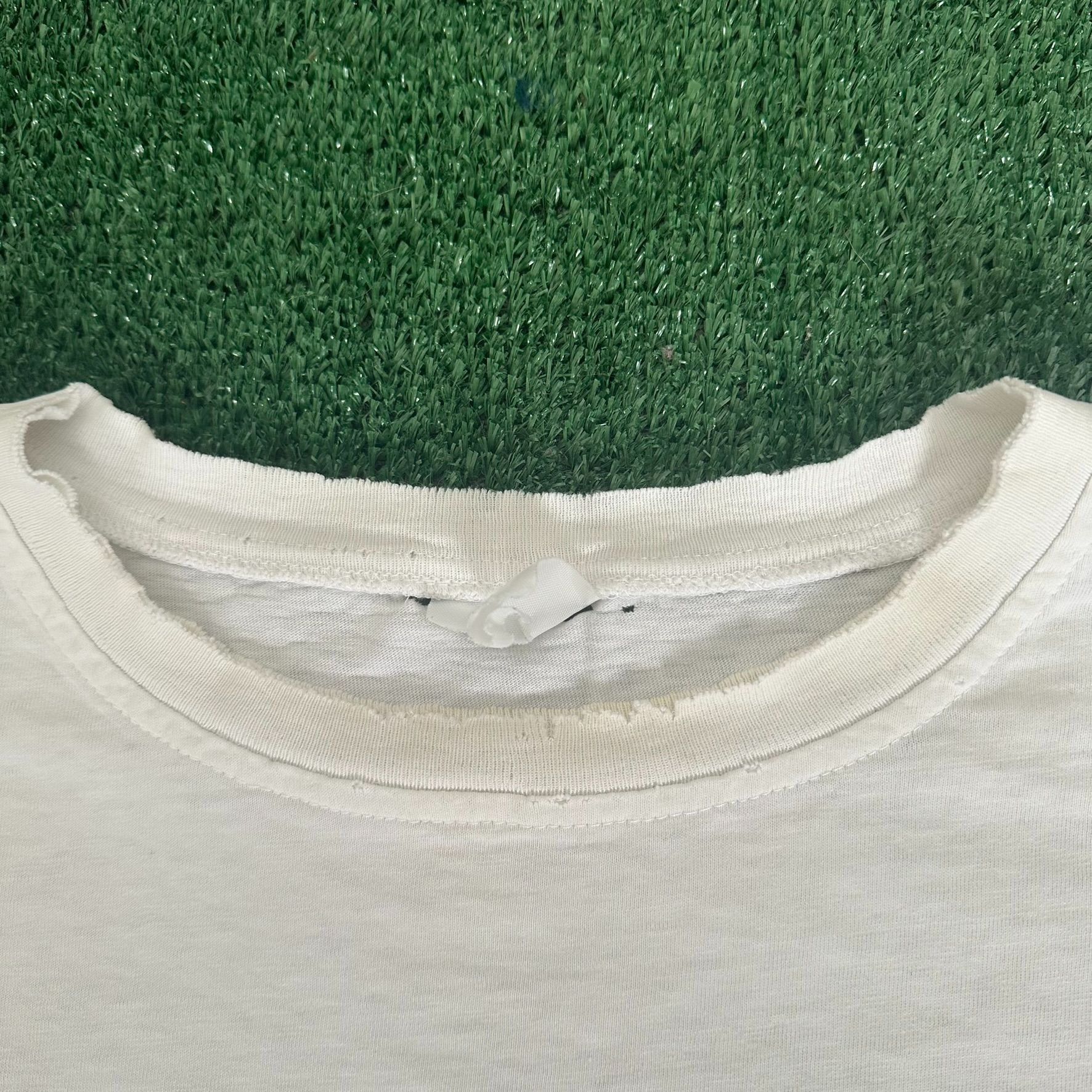 Hanes Vintage 90s Bamboo Nature T-Shirt AOP Caribbean Tropical Tee Size US XL / EU 56 / 4 - 4 Thumbnail