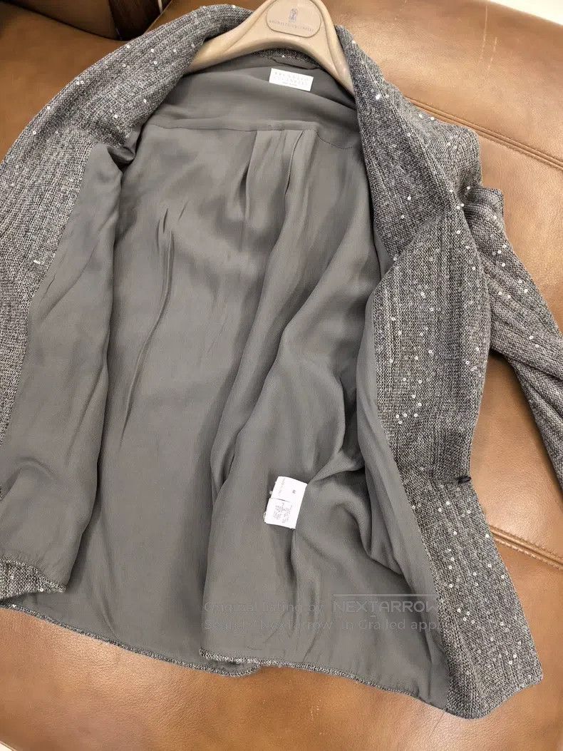 Brunello Cucinelli Brunello Cucinelli Galaxy silk and linen suit jacket Size M / US 6-8 / IT 42-44 - 5 Thumbnail