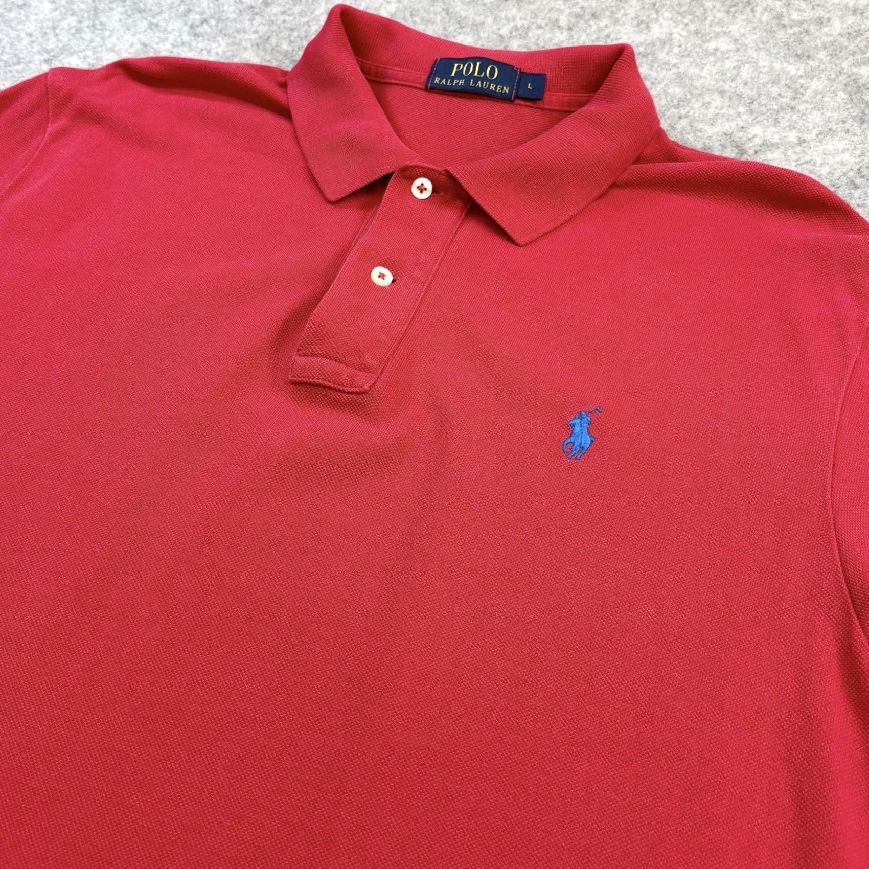 Ralph Lauren Ralph Lauren polo shirt Large Mens Red Short Sleeve Top Summer Polo Horse Green? Size US L / EU 52-54 / 3 - 3 Thumbnail