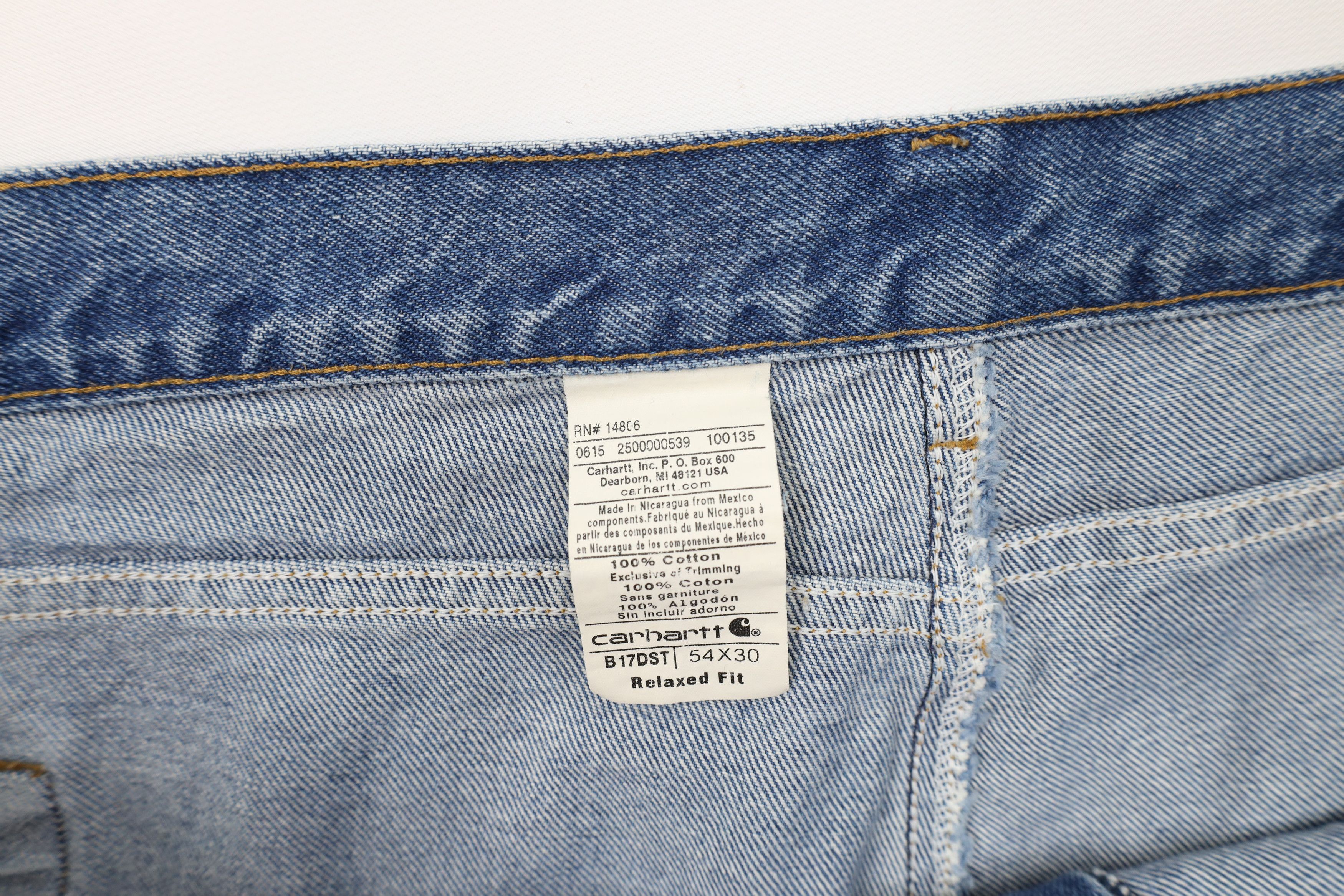 Carhartt × Vintage Vintage Carhartt Relaxed Fit Wide Leg Denim Jeans Blue Size US 44 / EU 60 - 10 Thumbnail