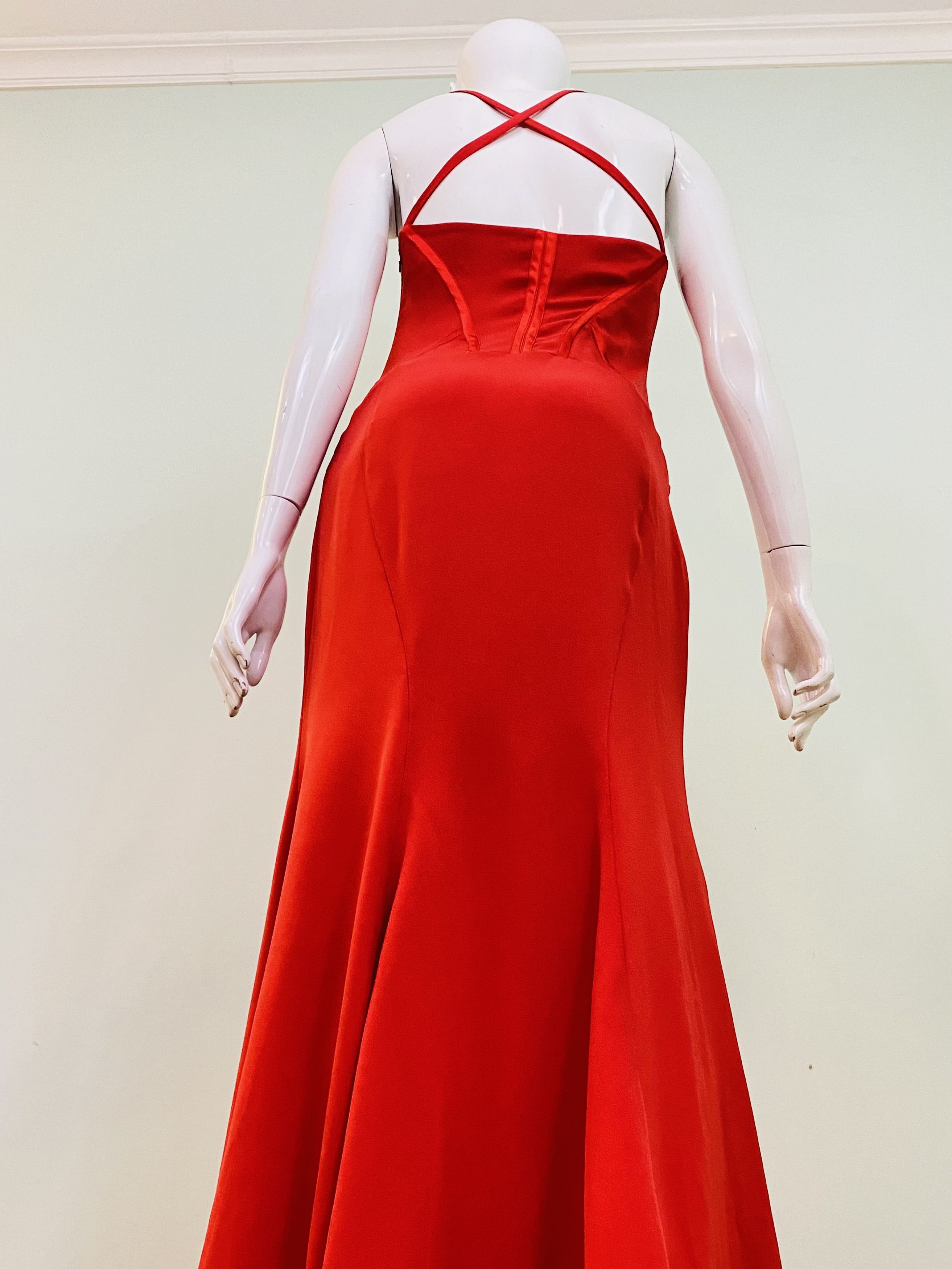 Versace Gianni Versace Couture Clips Bustier Corset Slit Gown Dress Size M / US 6-8 / IT 42-44 - 9 Thumbnail
