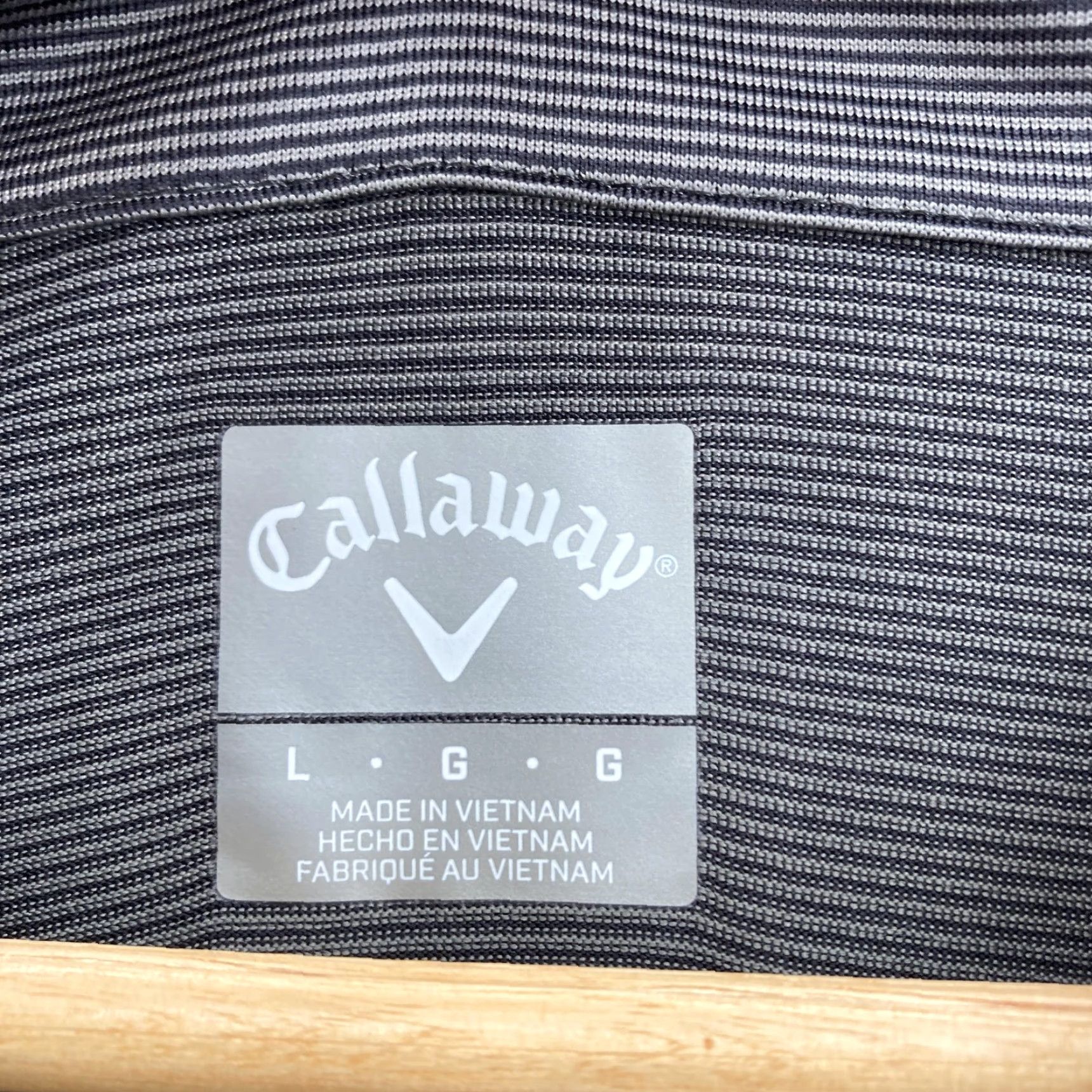 Callaway Callaway Polo Shirt Mens Large Black Micro Stripe Golf Moisture Wicking Preppy Shirt Mens L Black Stripe Polo Size US L / EU 52-54 / 3 - 5 Thumbnail
