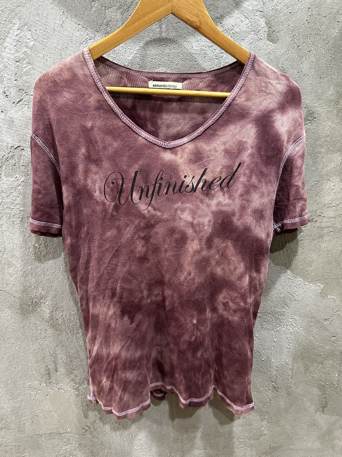 If Six Was Nine × semanticdesign Semantic Design Unfinished Blood Mary V Neck T-Shirt Size US M / EU 48-50 / 2 - 4 Thumbnail