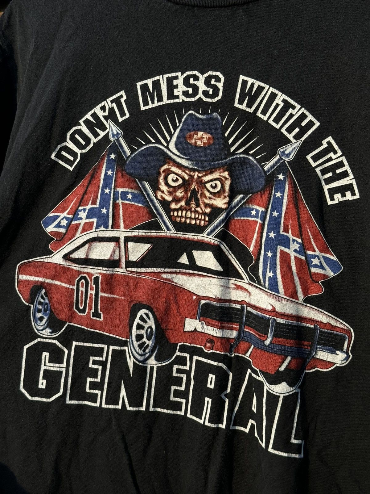 Vintage 90’s Don’t Mess With The General Lee Vintage black tee Dodge Size US L / EU 52-54 / 3 - 7 Thumbnail