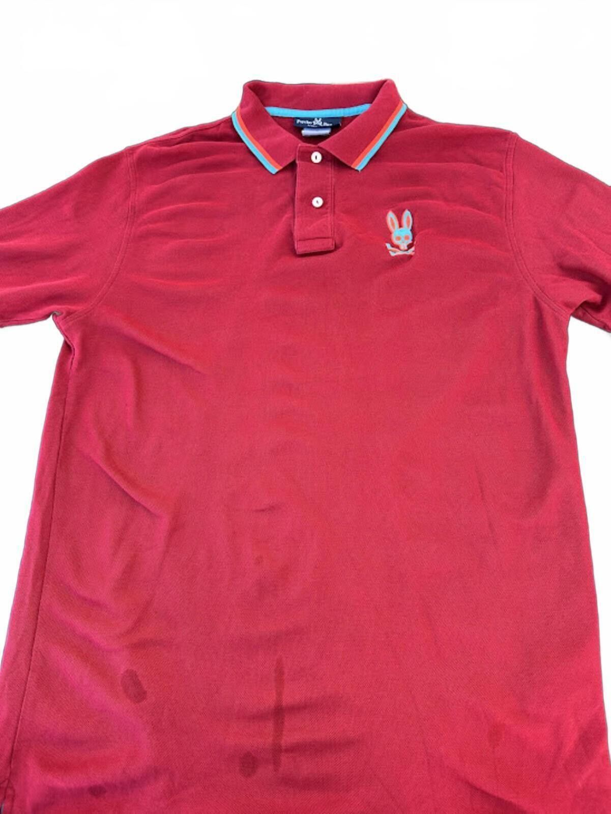 Psycho Bunny Psycho Bunny Polo Red Pima Cotton XL Size US XL / EU 56 / 4 - 1 Thumbnail