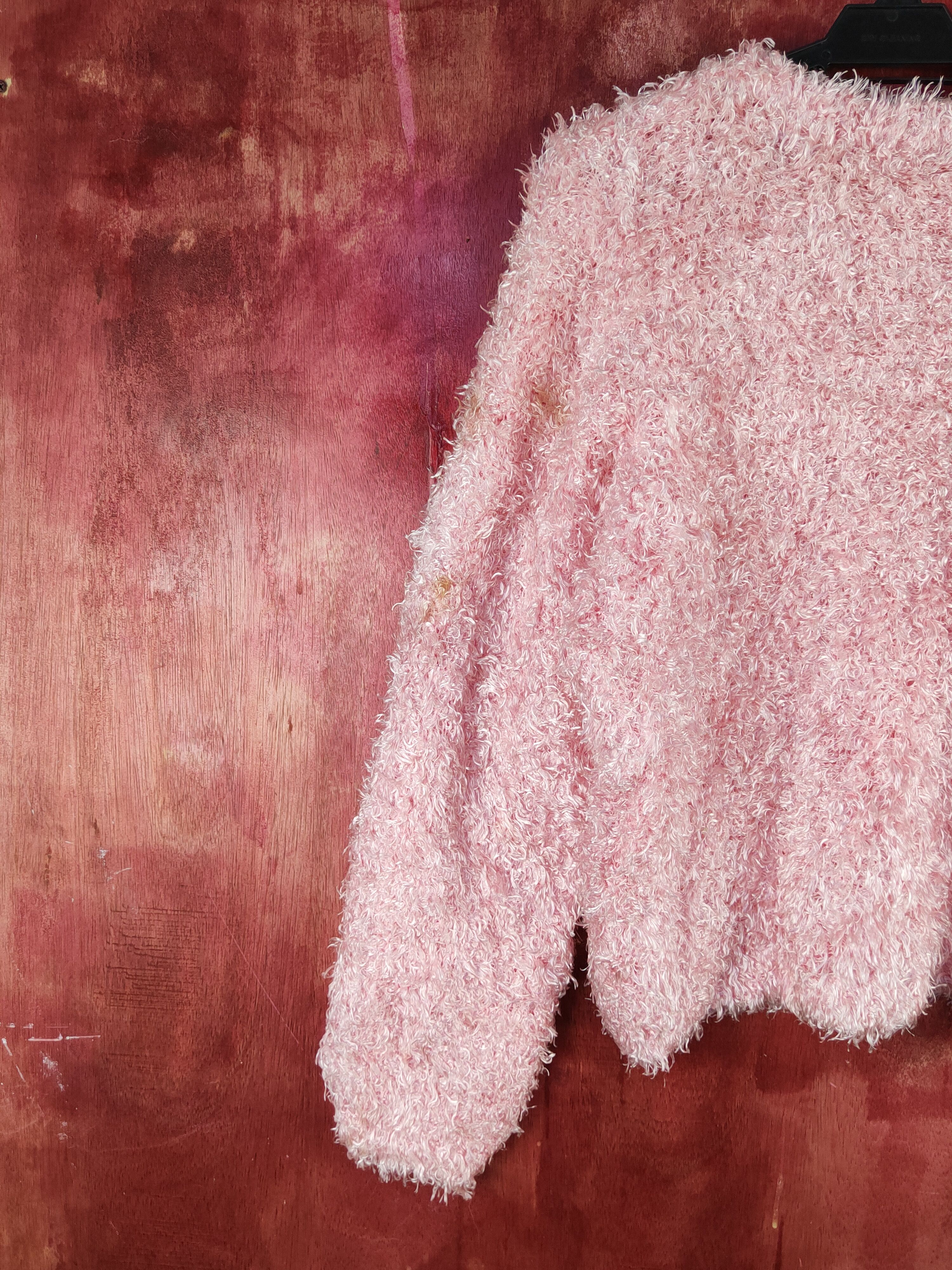 Japanese Brand × Vintage Artists Design by Japanese Brand Pink Fur Mohair Knitwear Size M / US 6-8 / IT 42-44 - 8 Thumbnail