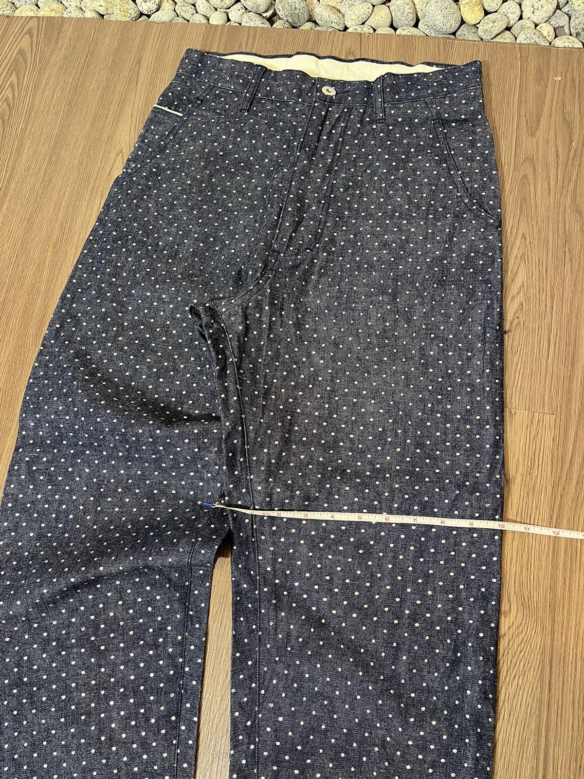 Designer × Japanese Brand Ichilu Design Labo Japan Polkadot Buckleback Pants Size US 29 - 17 Thumbnail