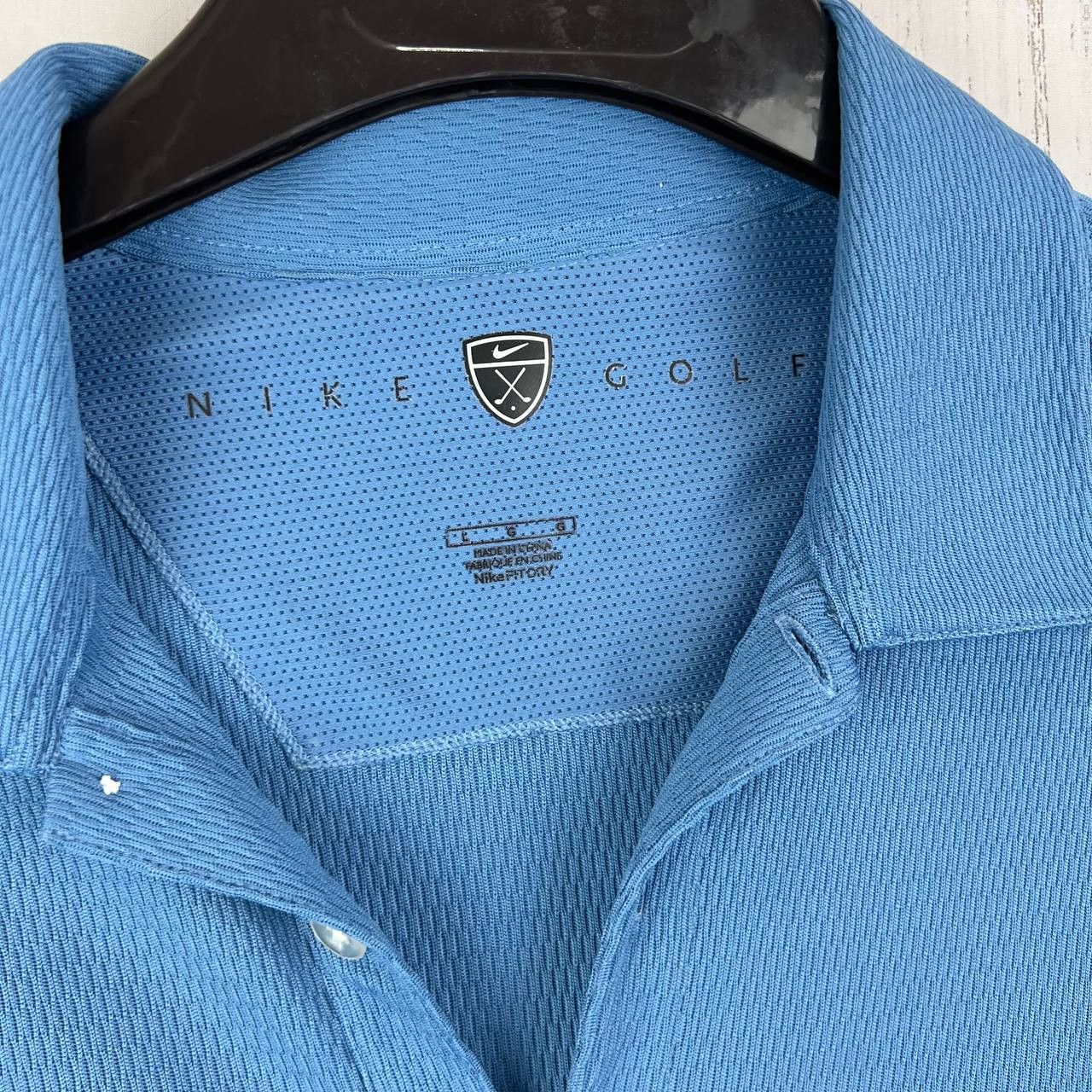 Nike Nike Golf Blank Blue Large Polo Shirt Men Size US L / EU 52-54 / 3 - 5 Thumbnail