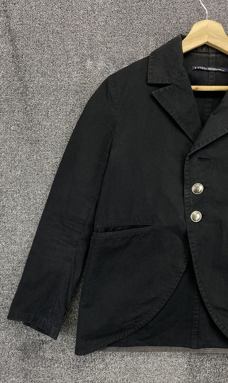 Yohji Yamamoto Vintage Yohji Yamamoto Limi Feu Coat Black Jacket Size S / US 4 / IT 40 - 3 Thumbnail