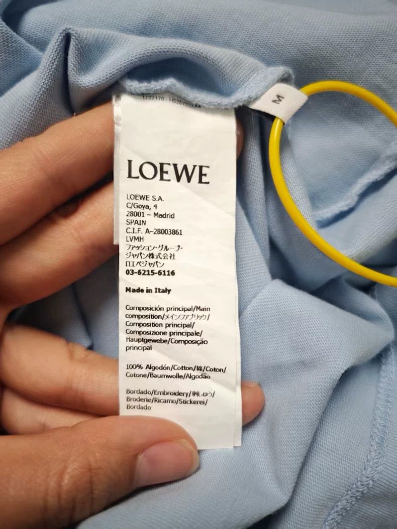 Loewe LOEWE Light blue short-sleeved T-shirt Size M / US 6-8 / IT 42-44 - 4 Thumbnail