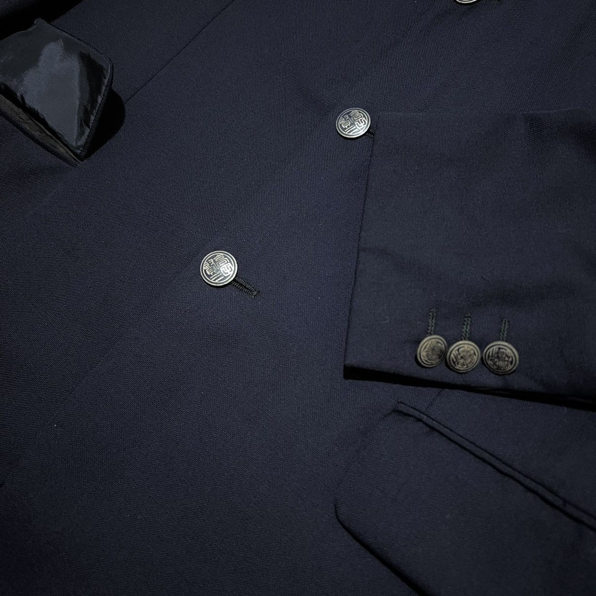 Kenzo Kenzo Homme Navy Wool Blazer Size 48L - 3 Thumbnail