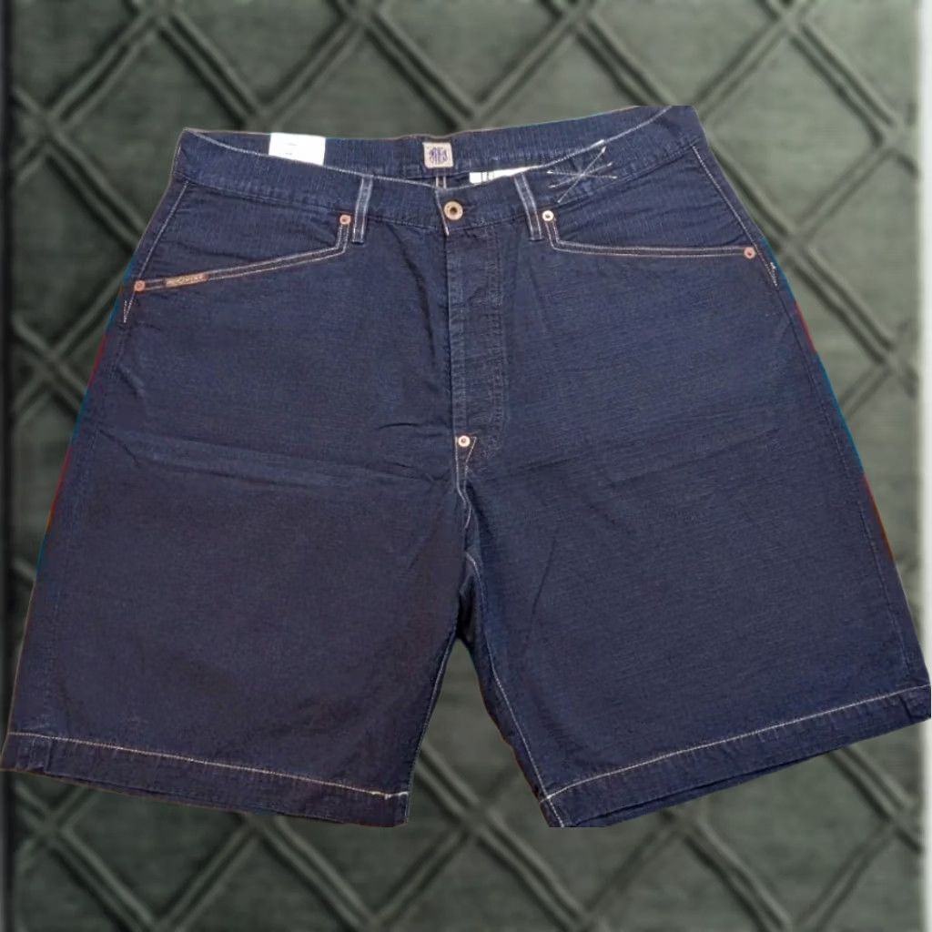 Indigofera Indigofera Denim Shirt High Waist Wide Leg 9.5" Inseam Size 36 Indigo Blue 90s Mens Size US 36 / EU 52 - 1 Thumbnail