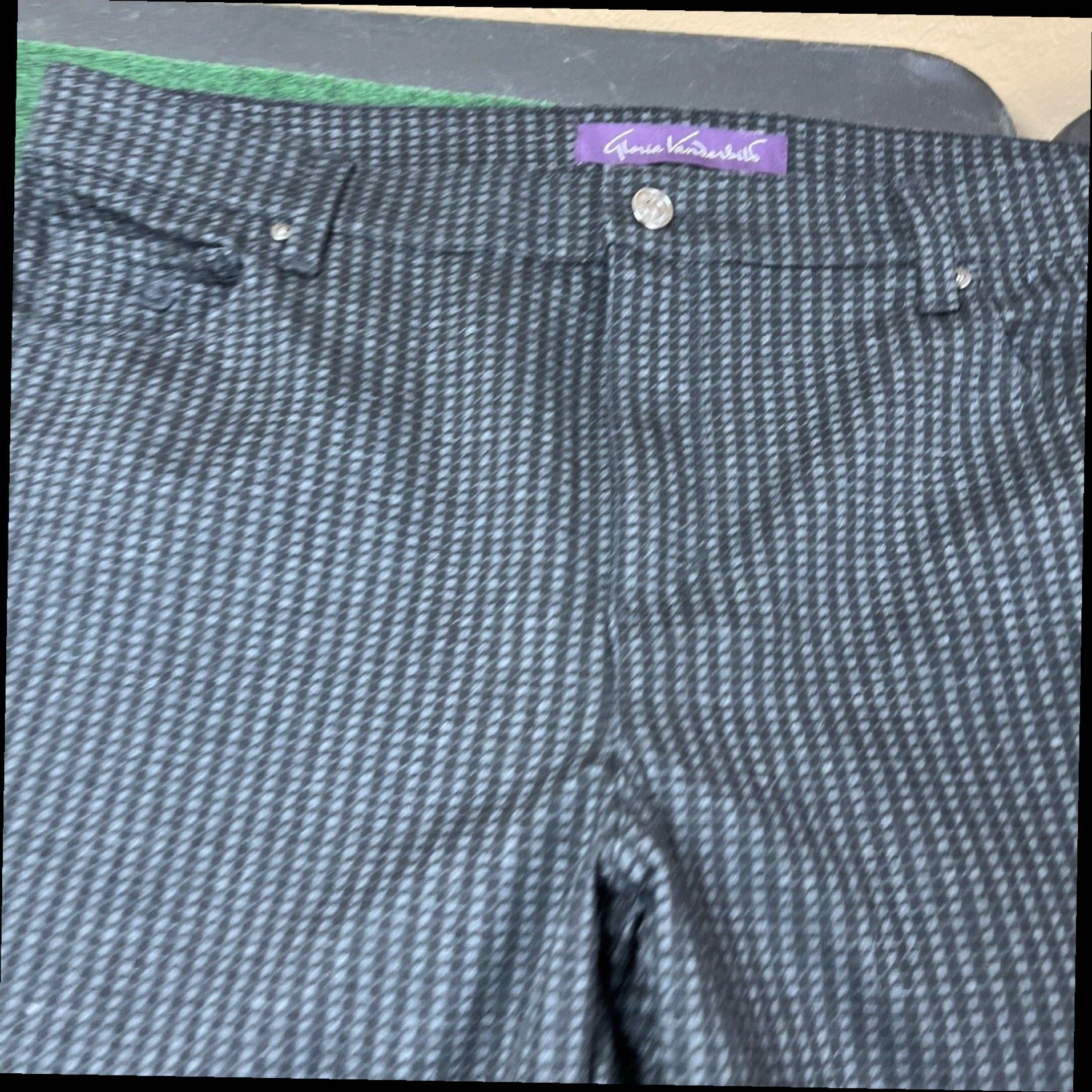 Gloria Vanderbilt Gloria Vanderbilt Women's Size 16W Checkered Pants 38x29 Size 38" / US 16 / IT 52 - 3 Thumbnail