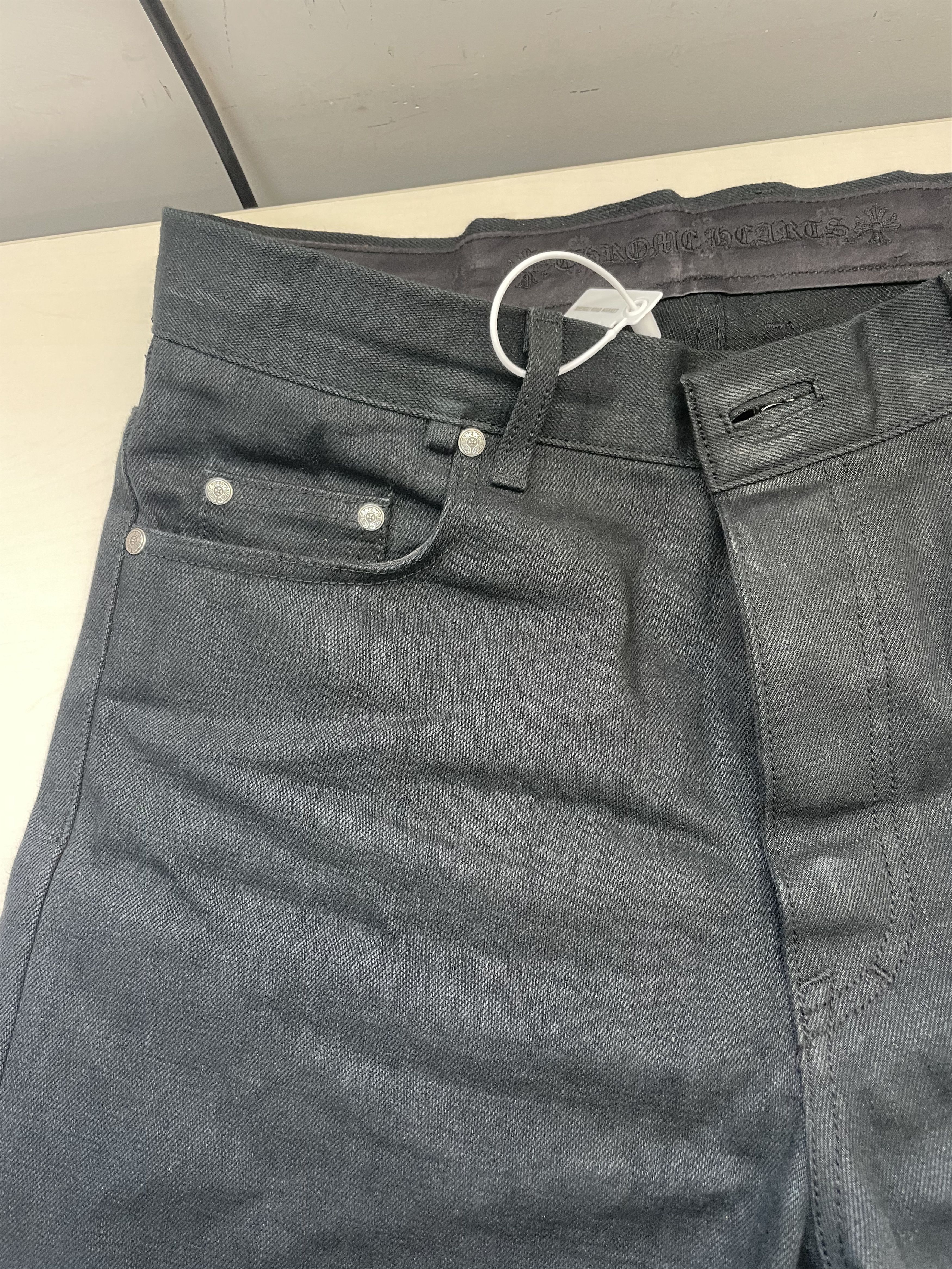 Chrome Hearts Chrome Hearts KS Cross Button Indigo Black Jeans Size 24" / US 00 / IT 34 - 3 Thumbnail