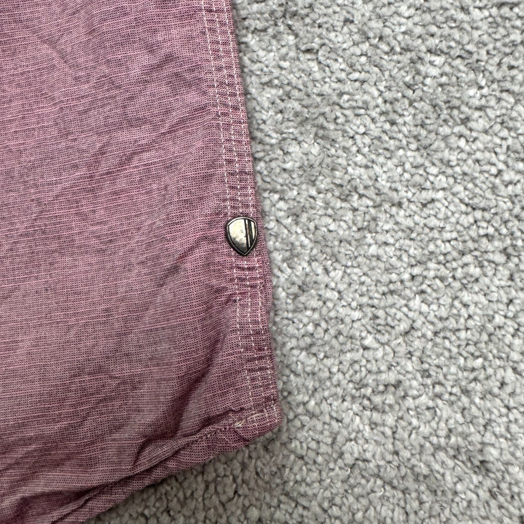 Ben Sherman VINTAGE Ben Sherman Plectum Mod Fit Button Down Shirt Mens M Chocolate Truffle Purple Solid Cotton Slim Button-Up Classic Preppy Mens Size US M / EU 48-50 / 2 - 5 Thumbnail