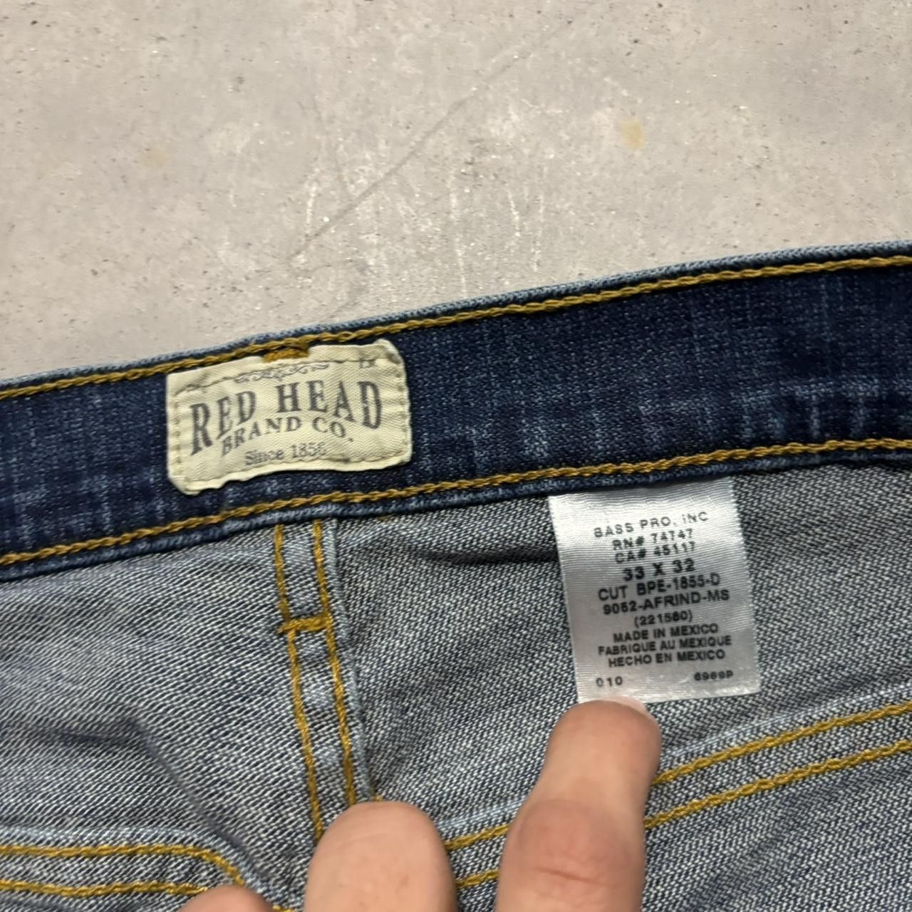 Japanese Brand × Vintage Crazy Vintage Y2K/2000s Grunge Dark Wash Essential Denim Jeans! Size US 32 / EU 48 - 8 Thumbnail