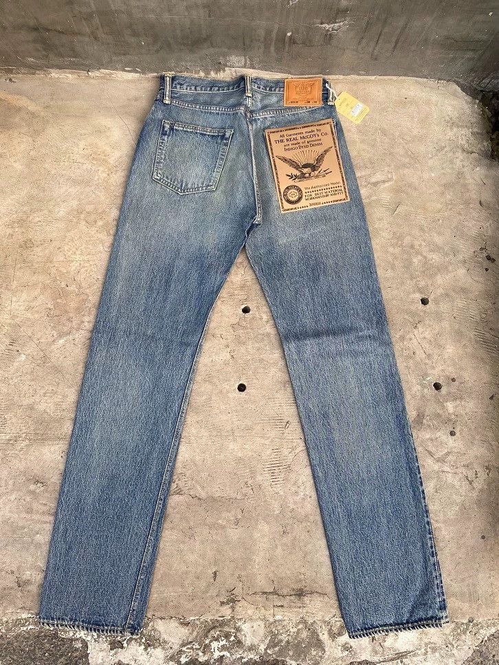 The Real McCoy's The REAL McCOY'S Size XL001XX WASHED Heavy Wash Slim Fit Je Size US 39 - 2 Thumbnail