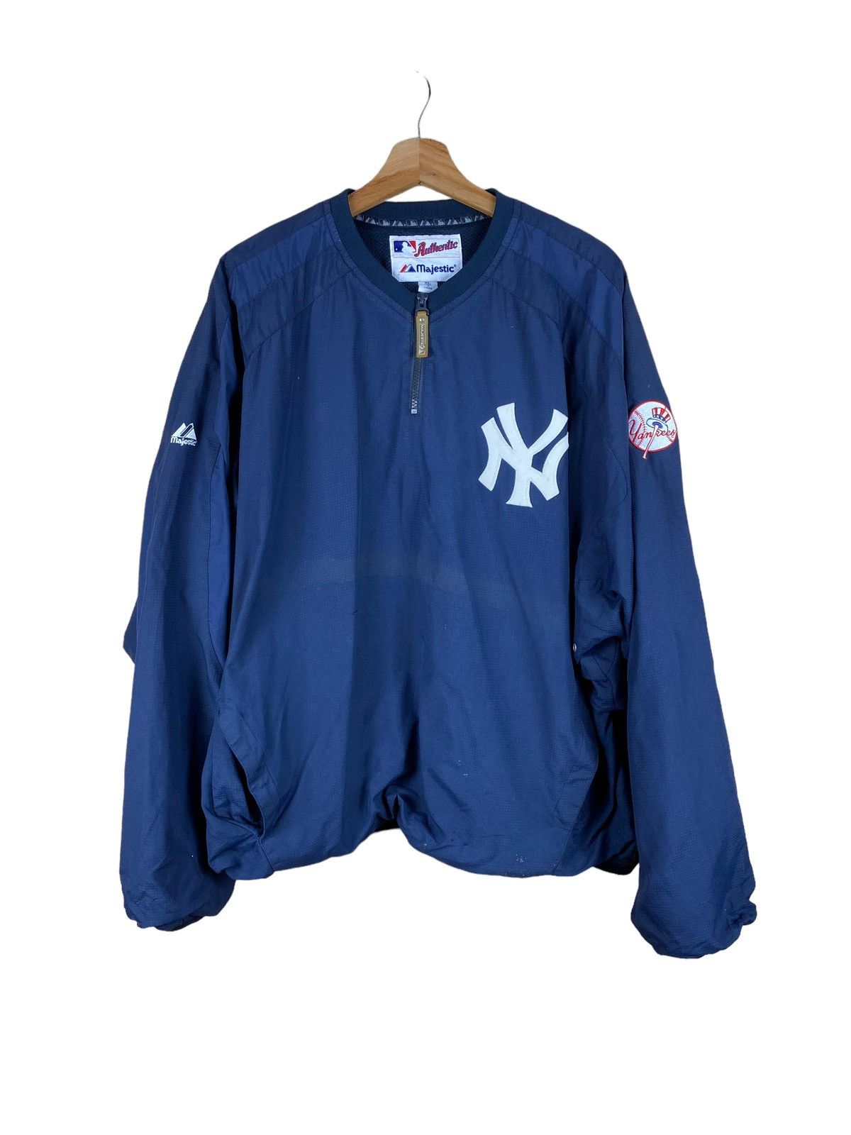 MLB × Majestic × New York Yankees VINTAGE NEW YORK YANKEES MAJESTIC LIGHT JACKET Size US XL / EU 56 / 4 - 1 Thumbnail
