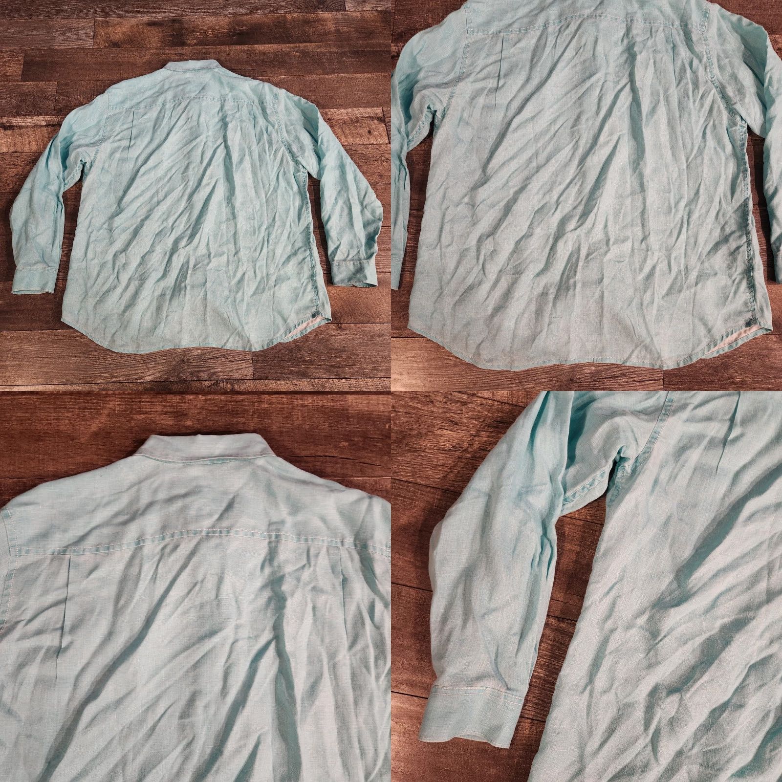 Tommy Bahama Tommy Bahama Shirt 2XL Button-Up Long Sleeve Linen Beach Teal Blue Casual Mens Size US XXL / EU 58 / 5 - 8 Thumbnail