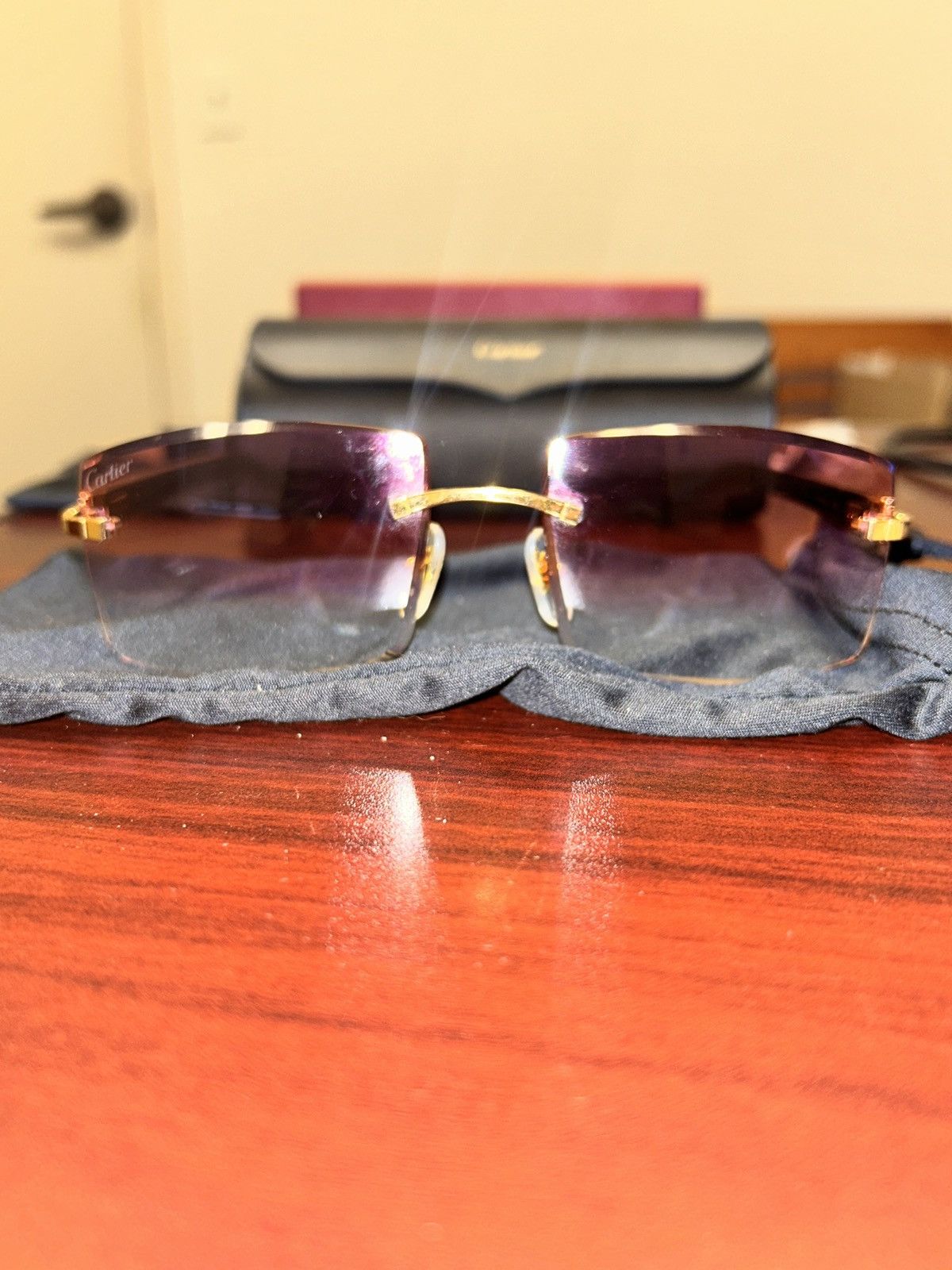 Cartier Buffalo Horn C Décor Sunglasses – Rare Buffs