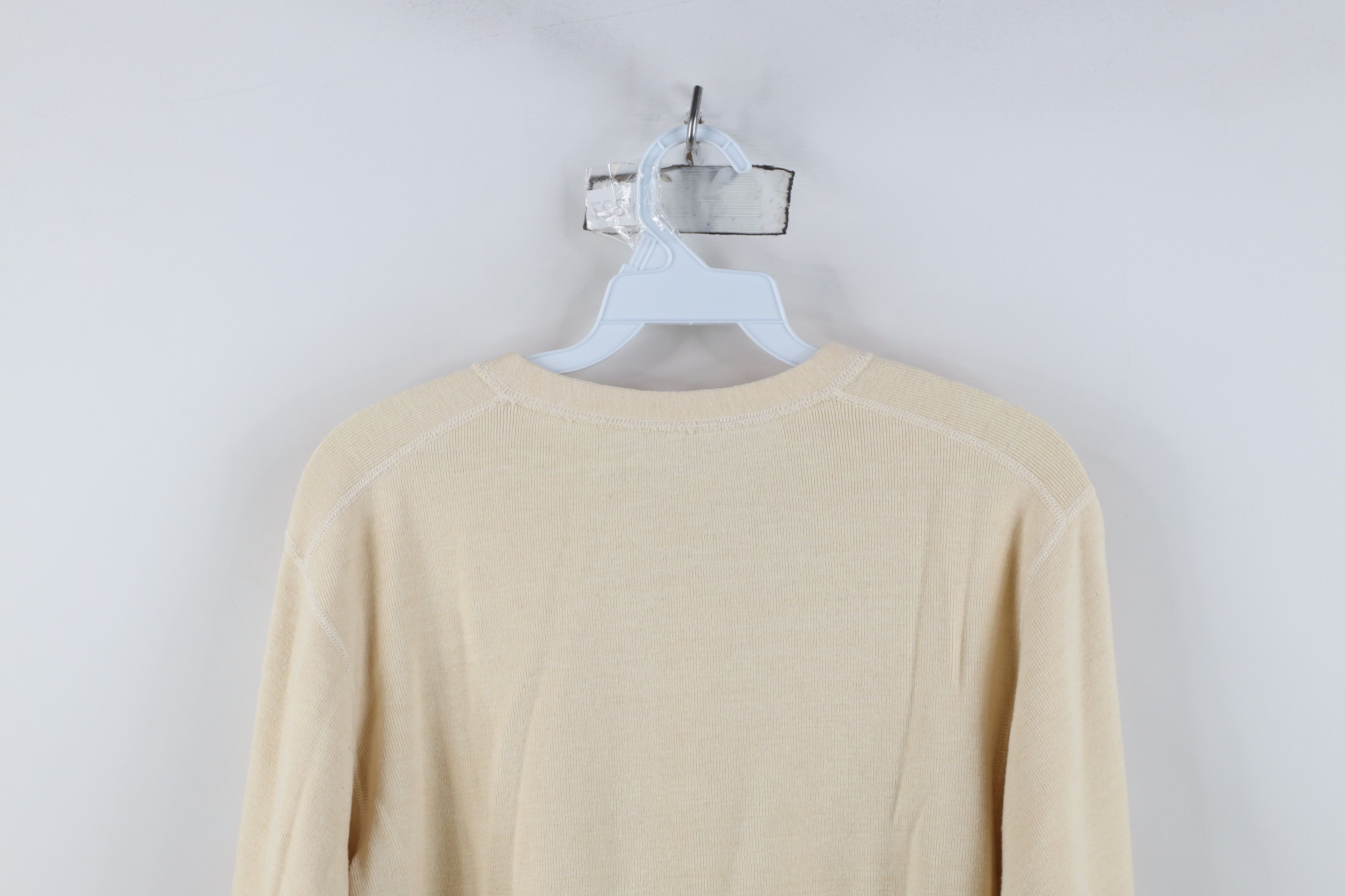 Vintage Vintage 50s Korean War Winter Undershirt Henley T-Shirt USA Size US S / EU 44-46 / 1 - 10 Thumbnail