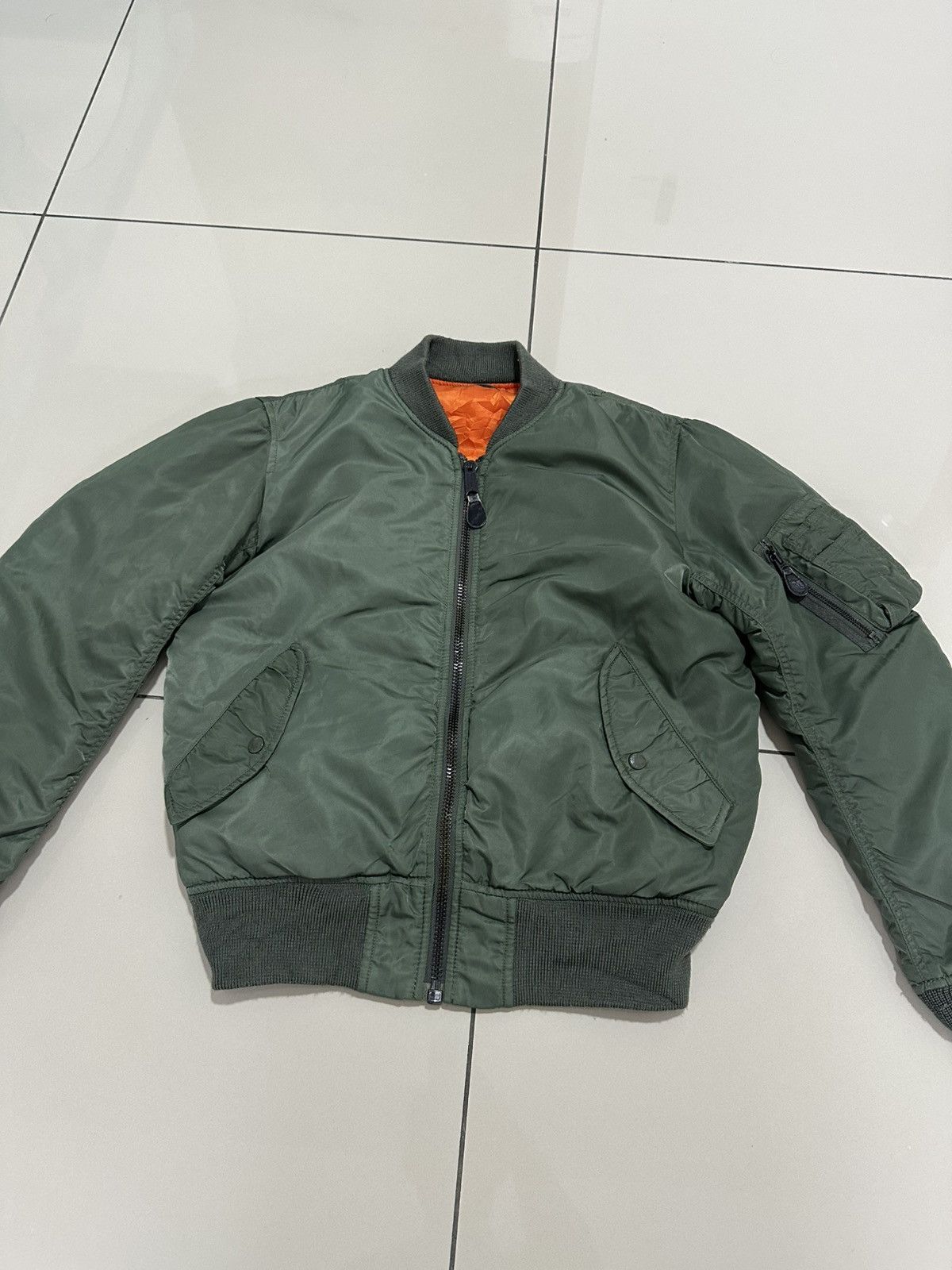 Avirex Vintage 90’s AVIREX MA-1 Bomber Jacket Flight Jacket Size US L / EU 52-54 / 3 - 5 Thumbnail