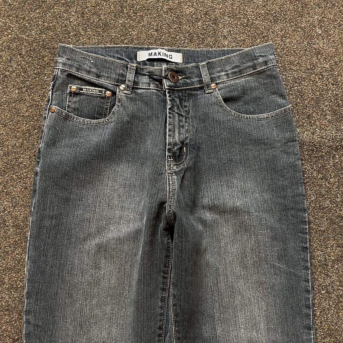 Vintage Vintage 90s Y2K Faded Denim Flared Jeans Baggy Americana 32 Size US 32 / EU 48 - 4 Thumbnail