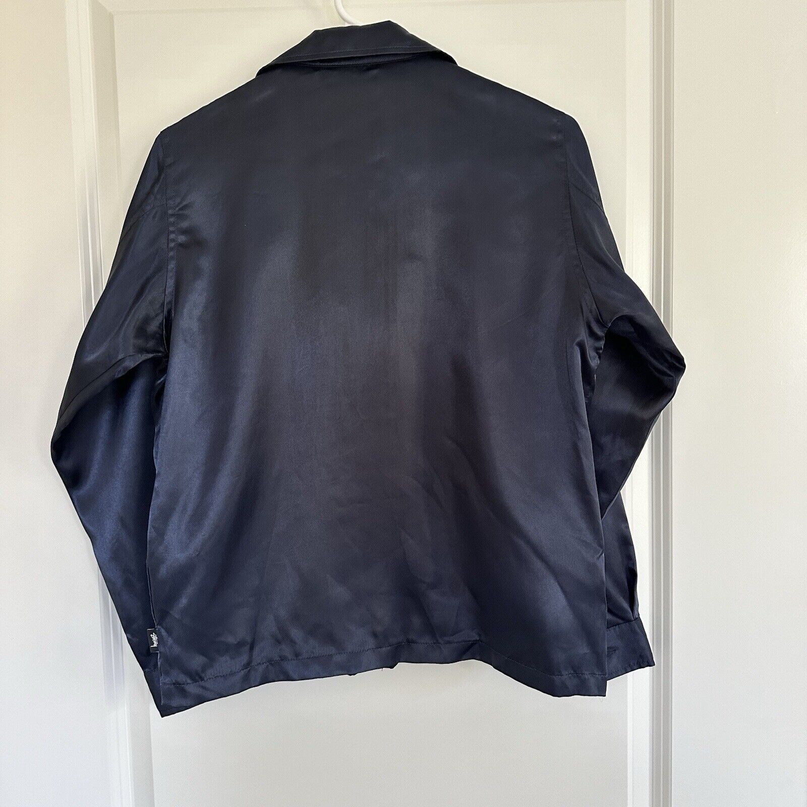 Stussy Stussy Men’s Navy Racing Jacket Satin Finish Size S Size US S / EU 44-46 / 1 - 6 Thumbnail