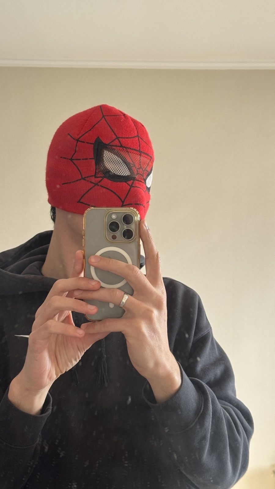 Marvel Comics Amazing Spider-Man vintage crazy Y2K Printed Web beanie Hat Size ONE SIZE - 3 Thumbnail