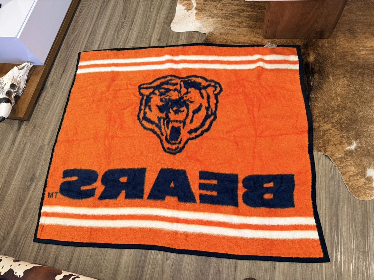 Other Vintage Biederlack NFL Chicago Bears Reversible Blanket Size ONE SIZE - 2 Thumbnail