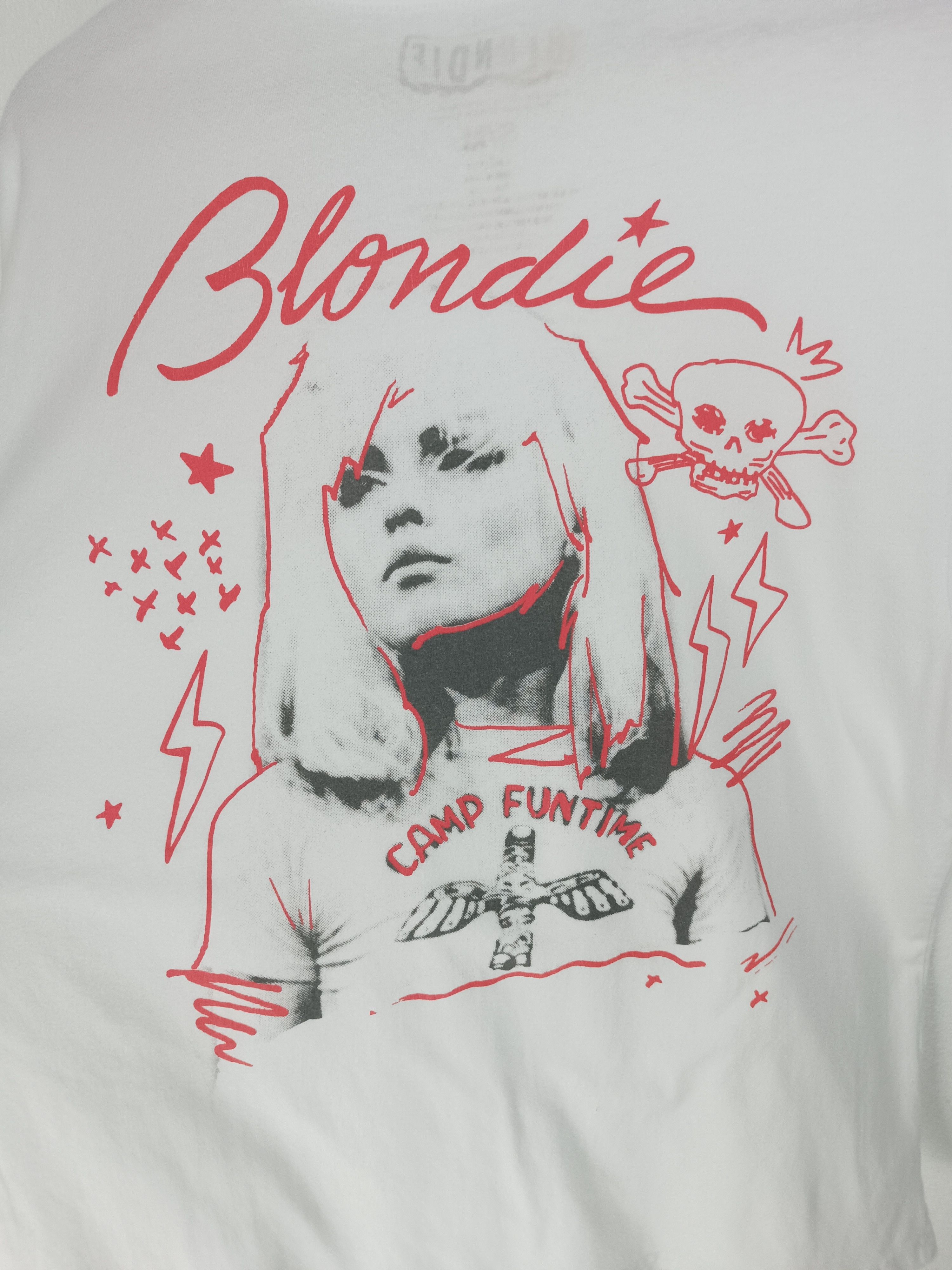 Band Tees VINTAGE BLONDIE DEBBIE HARRY VERY RARE TEE clash jett punk Size US L / EU 52-54 / 3 - 14 Thumbnail