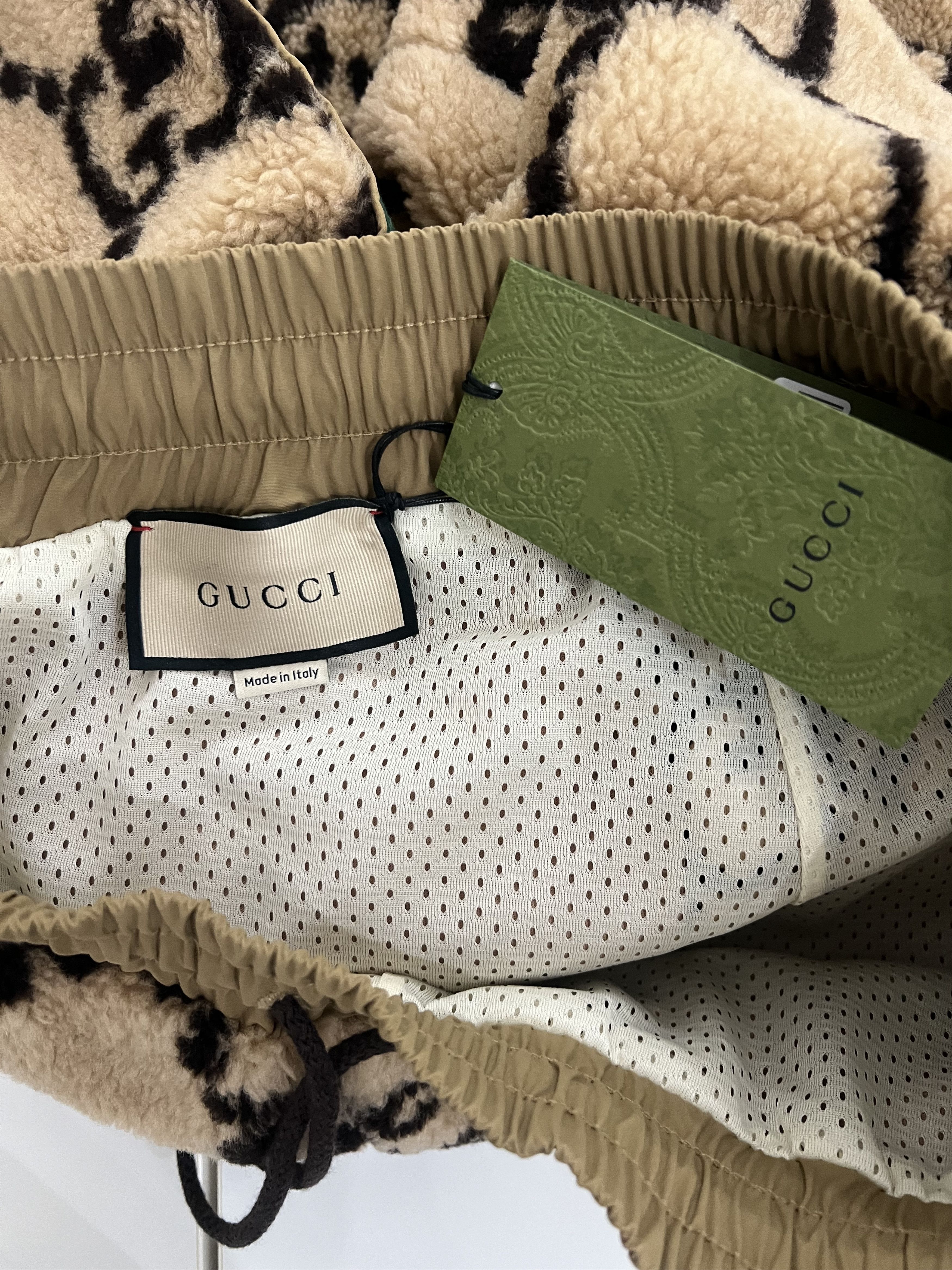 Gucci Gucci GG Jacquard Jogging Pant 'Camel/Ebony' Size L Size US 36 / EU 52 - 4 Thumbnail