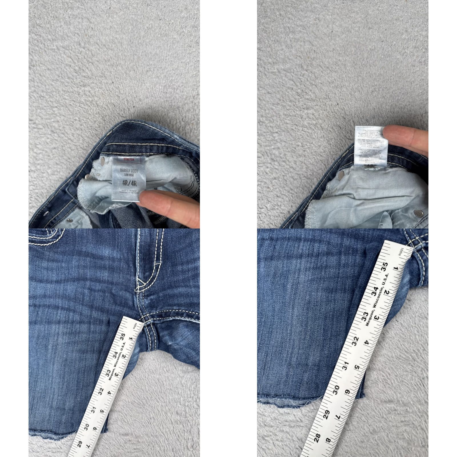 Express Express Denim Shorts Women 4 Blue Cut-Off Raw Hem Stretch Embroidered Pockets 30W Women Shorts Cut-Off Denim Express 4R/4 Regular Black? Size 27" / US 4 / IT 40 - 8 Thumbnail