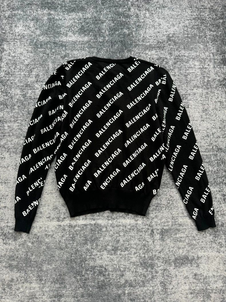 Balenciaga Balenciaga Women's black and white bullet screen knitted c Size XS / US 0-2 / IT 36-38 - 2 Thumbnail