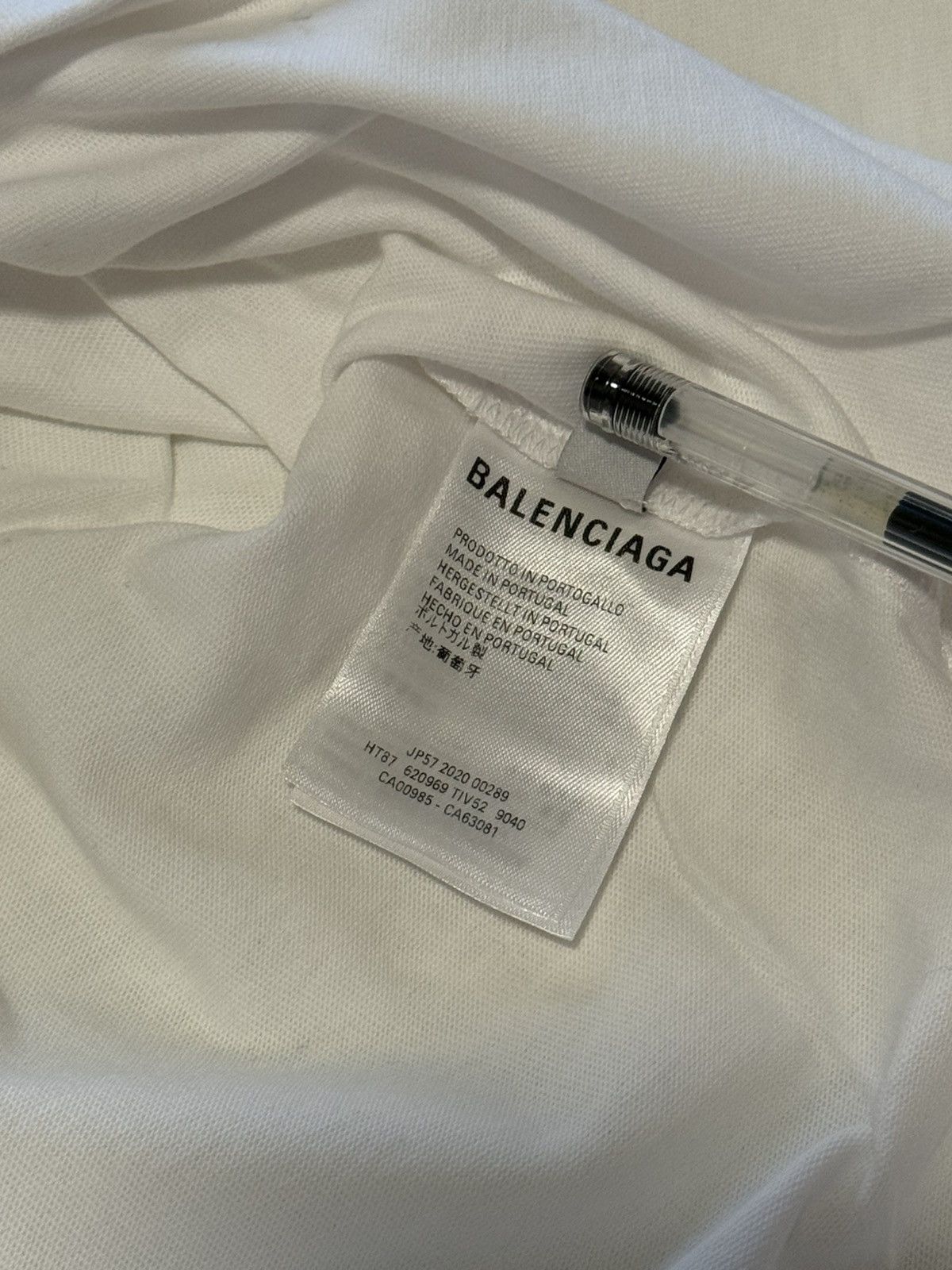 Balenciaga Balenciaga white t shirt Size US L / EU 52-54 / 3 - 7 Thumbnail