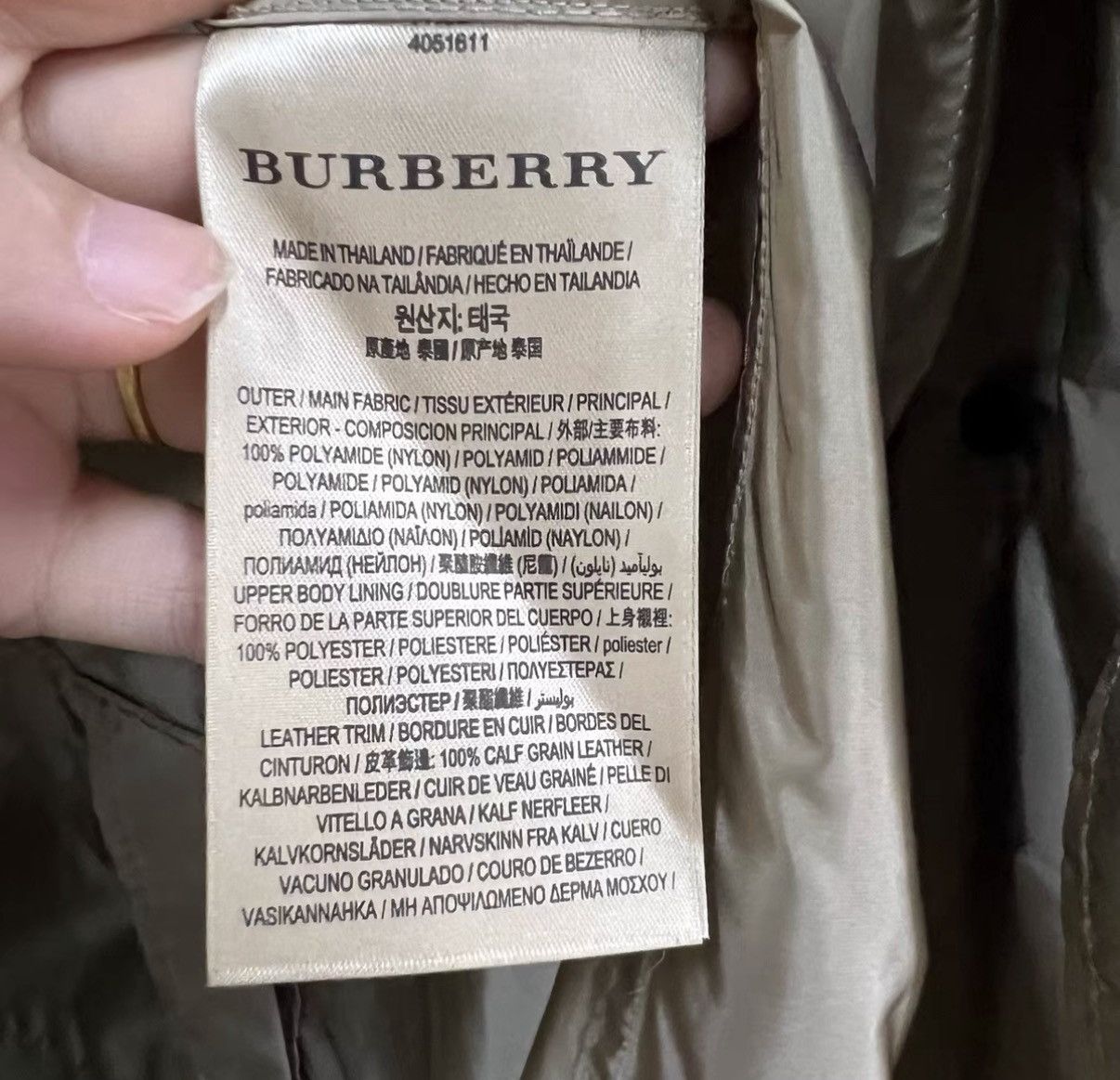 Burberry Burberry Khaki Double-breasted Trench Coat J41 Size XS / US 0-2 / IT 36-38 - 3 Thumbnail
