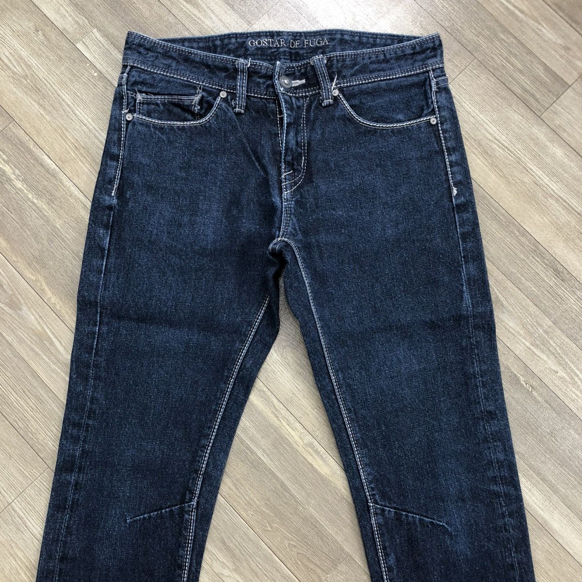 GOSTAR DE FUGA × If Six Was Nine × Le Grande Bleu (L.G.B.) 2000s Gostar De Fuga Lgb Goa Flared Jeans Size US 29 - 2 Thumbnail