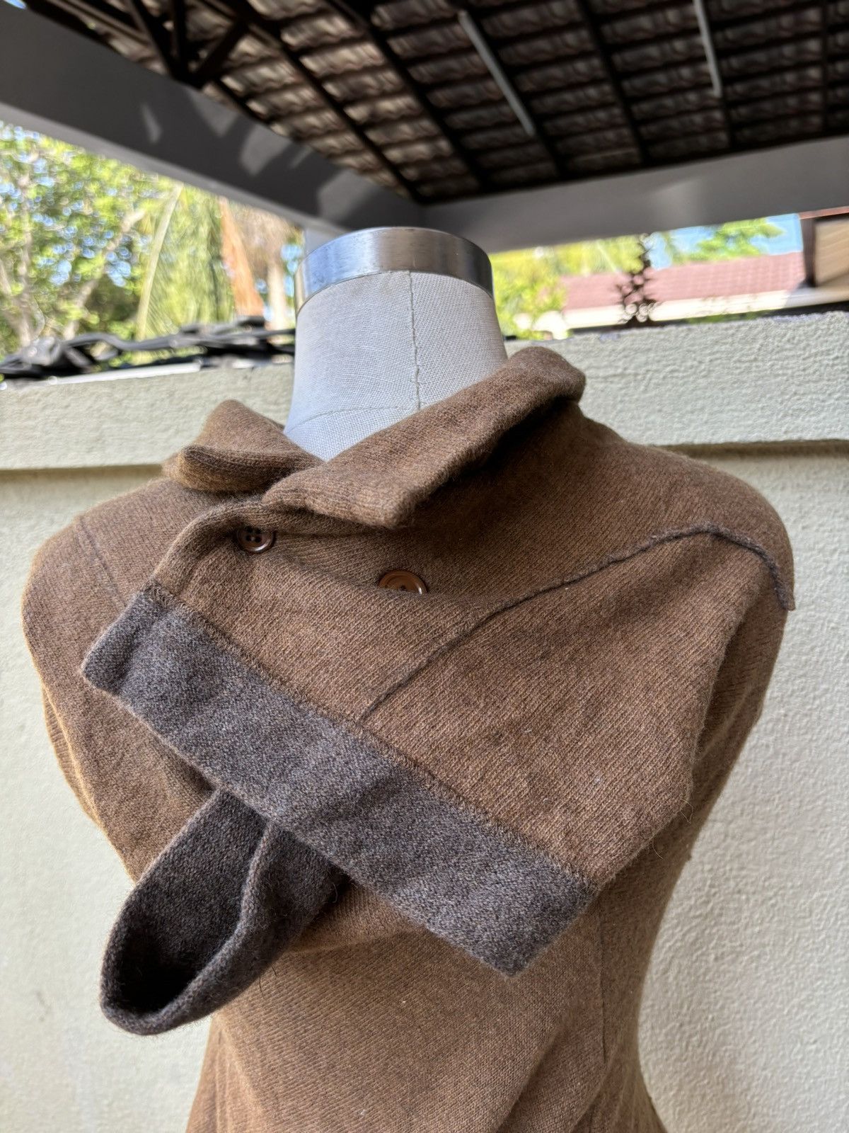 Yohji Yamamoto Reconstructed wool blouse Size M / US 6-8 / IT 42-44 - 5 Thumbnail